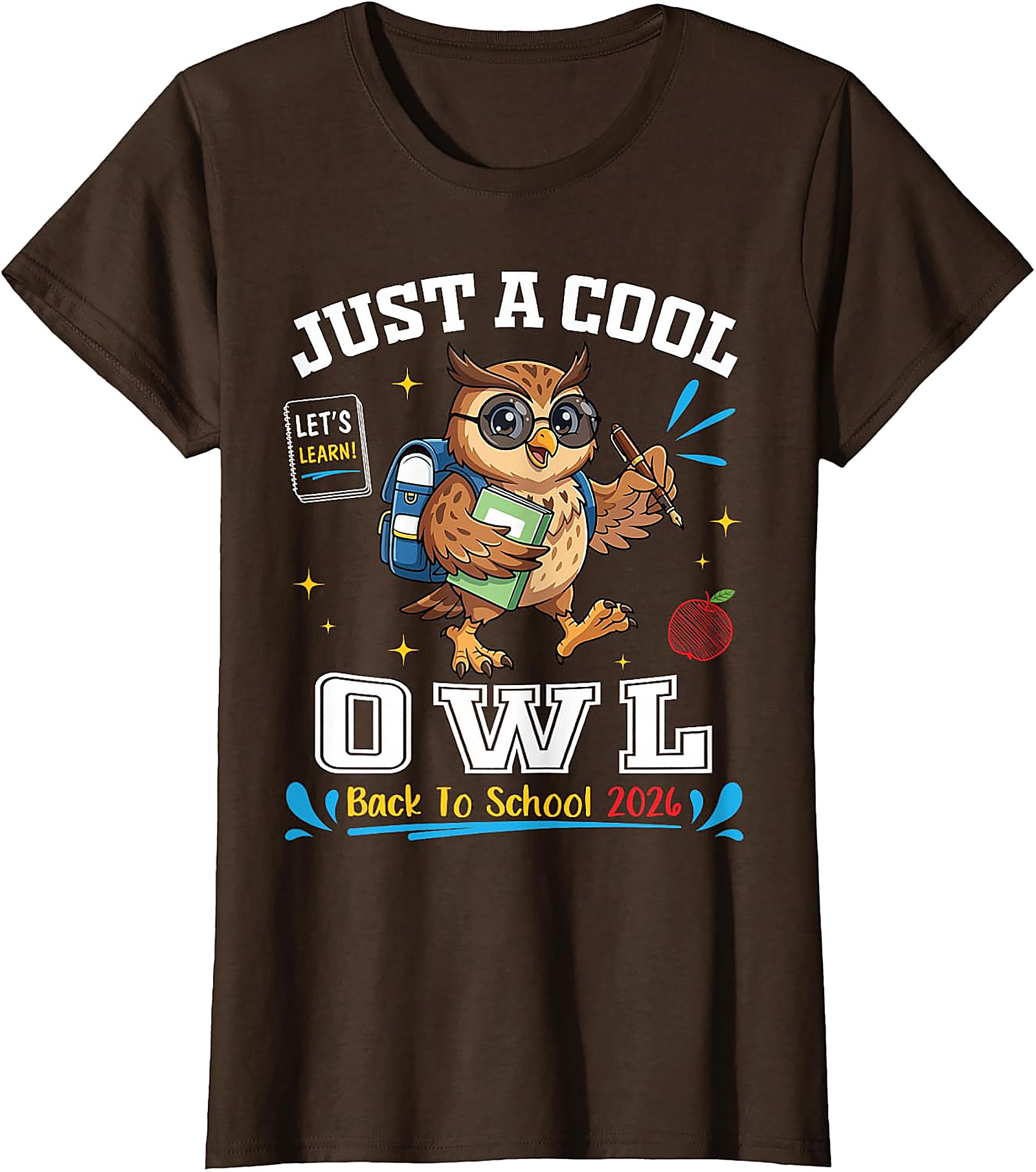 Cool Owl Back to School 2026 T-Shirt | Student Teacher Tee