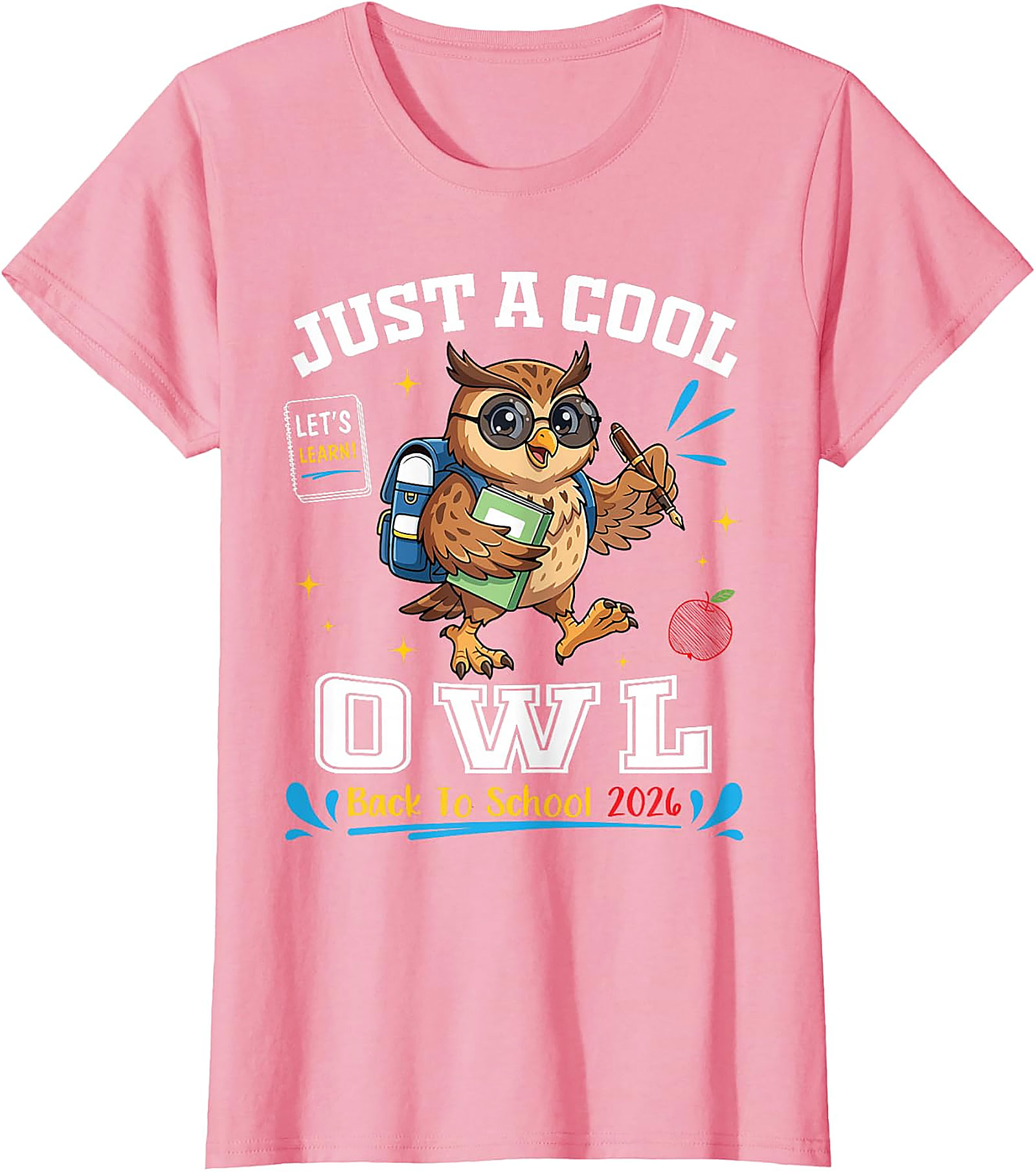 Cool Owl Back to School 2026 T-Shirt | Student Teacher Tee