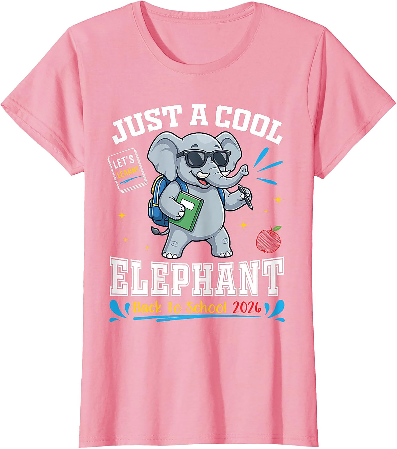 Cool Elephant Back to School 2026 T-Shirt | Funny Student Tee