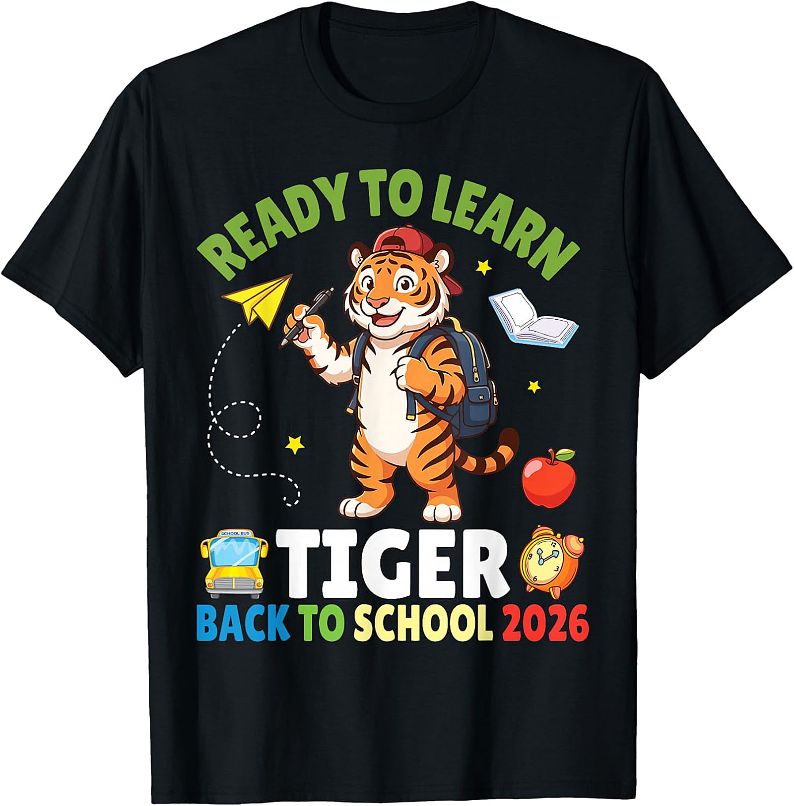 Ready to Learn Tiger Tee | Back to School 2026 Shirt