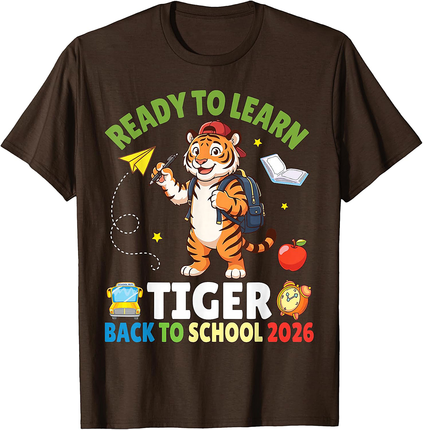 Ready to Learn Tiger Tee | Back to School 2026 Shirt
