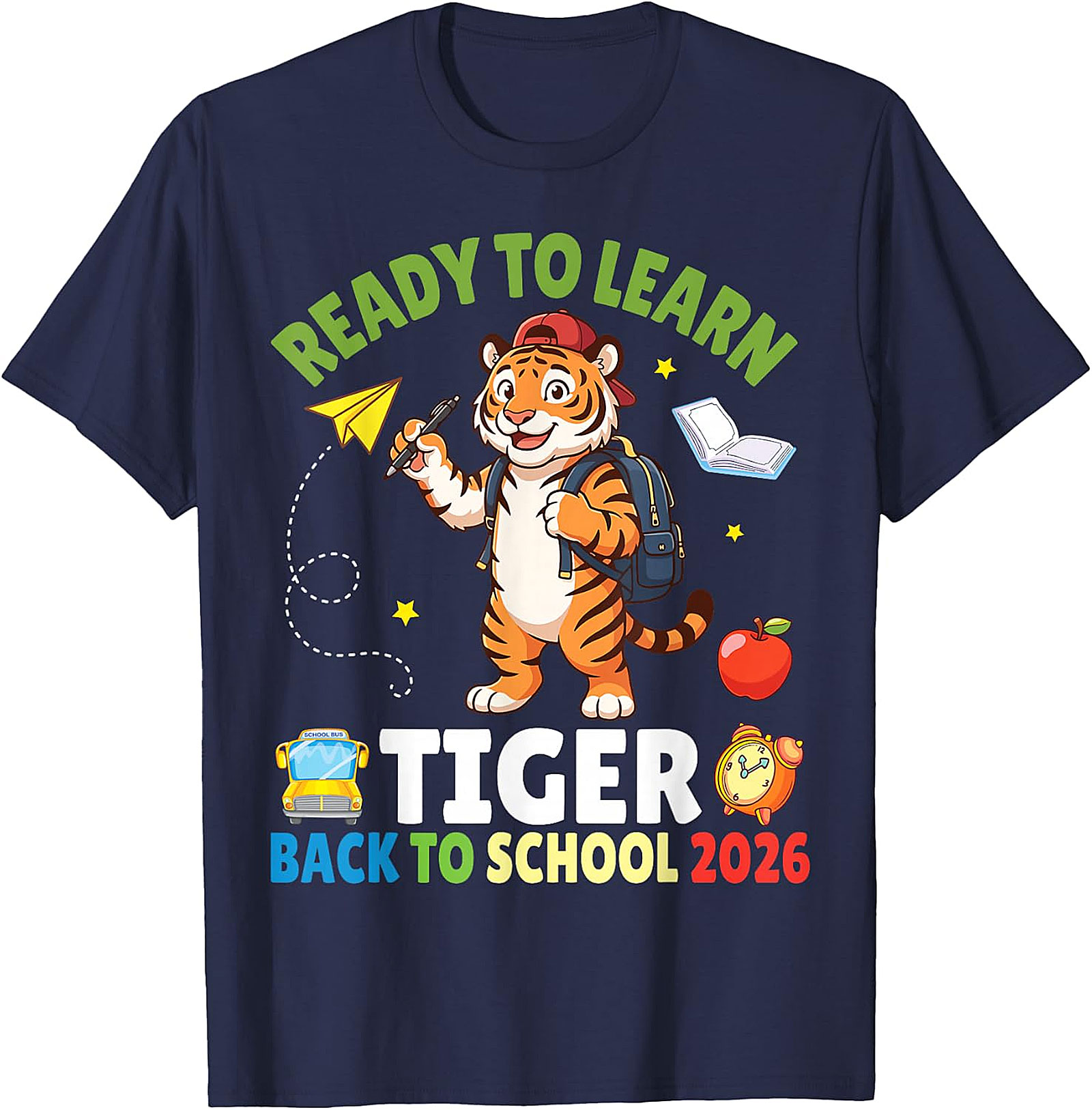 Ready to Learn Tiger Tee | Back to School 2026 Shirt