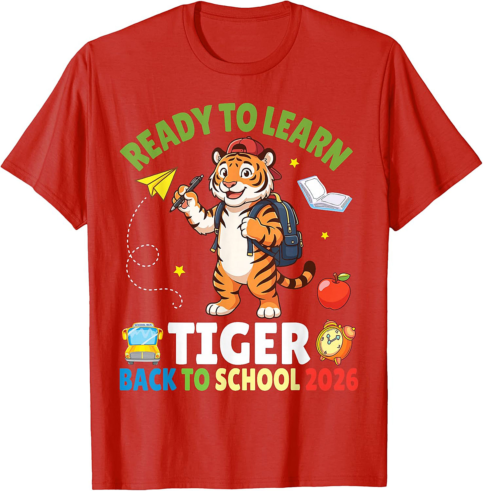 Ready to Learn Tiger Tee | Back to School 2026 Shirt