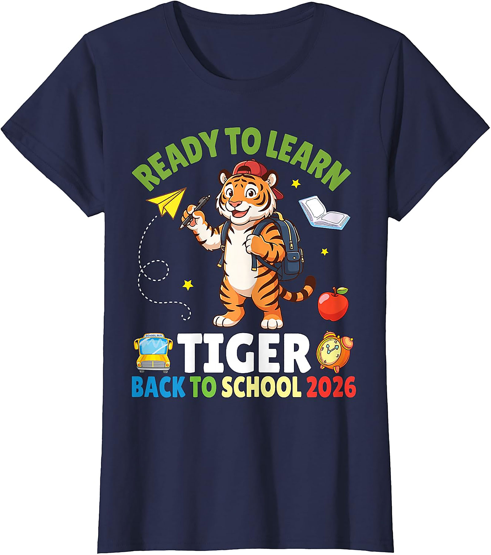 Ready to Learn Tiger Tee | Back to School 2026 Shirt