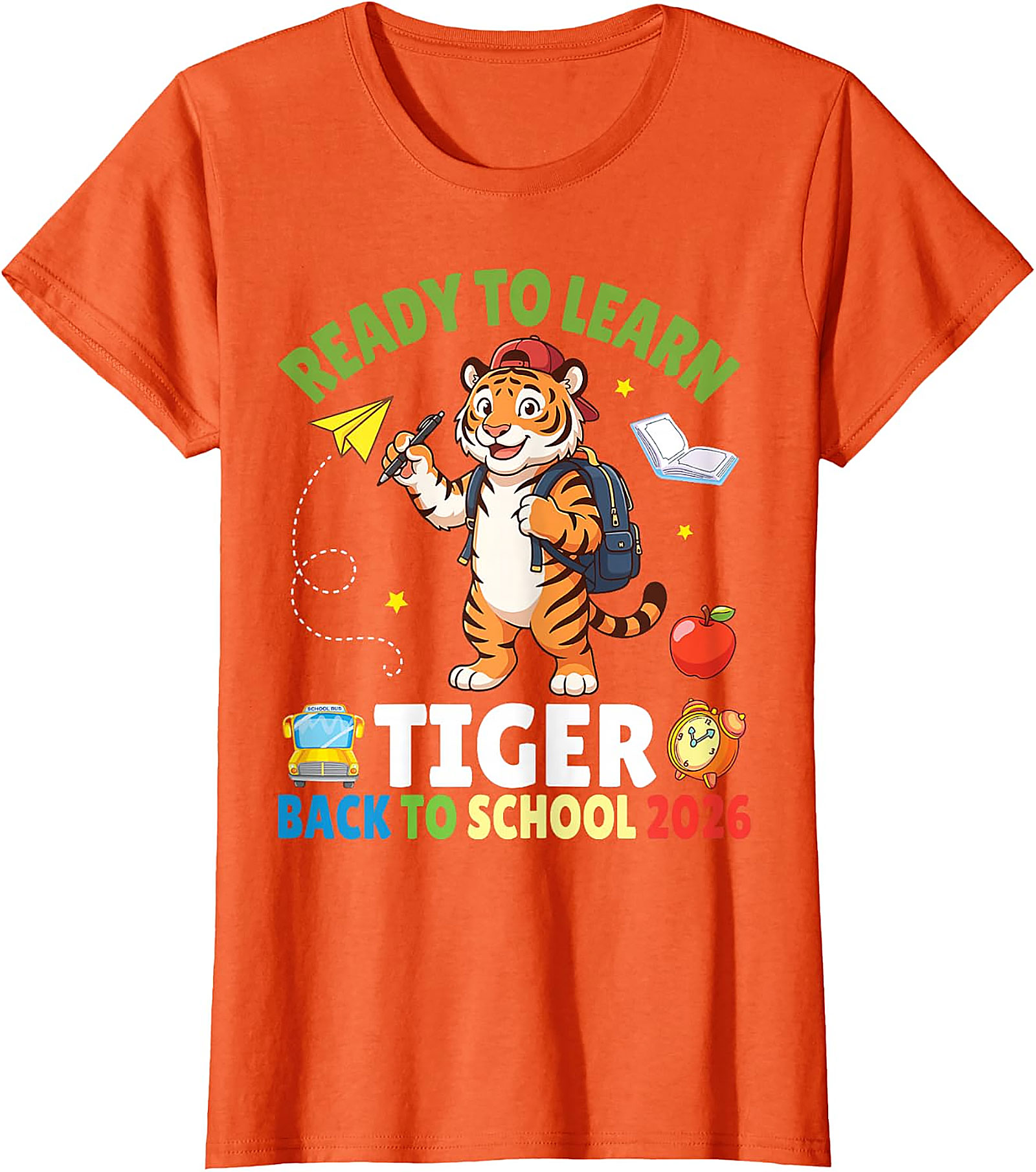 Ready to Learn Tiger Tee | Back to School 2026 Shirt