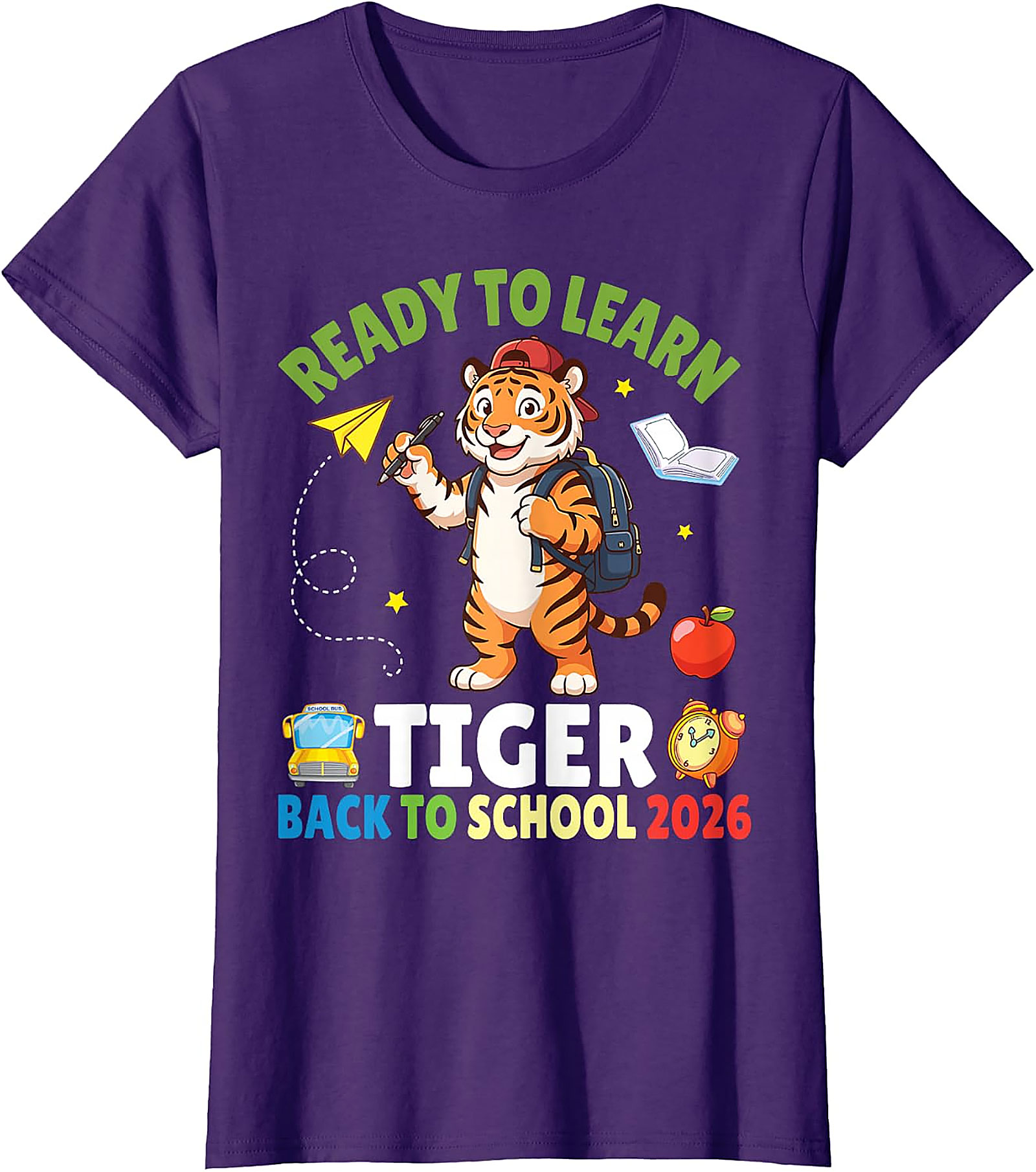 Ready to Learn Tiger Tee | Back to School 2026 Shirt
