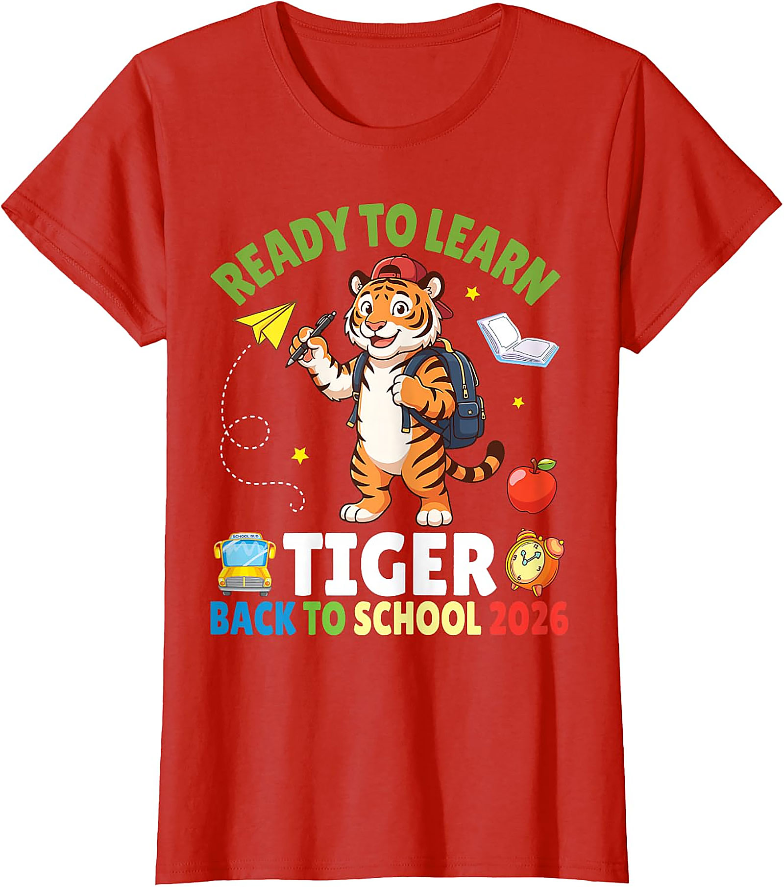 Ready to Learn Tiger Tee | Back to School 2026 Shirt