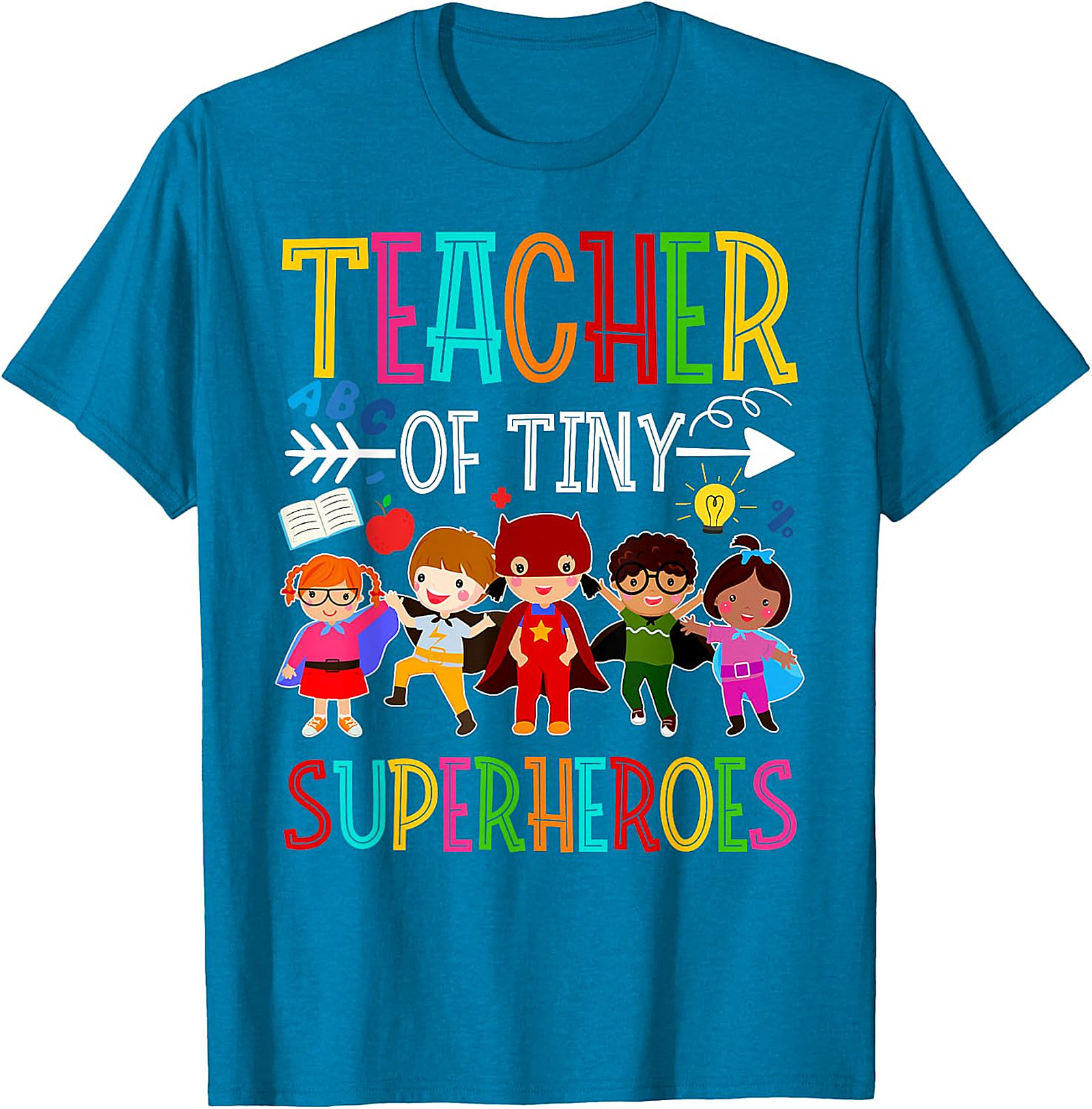  Teacher of Tiny Superheroes Royal Blue Apparel Gift
