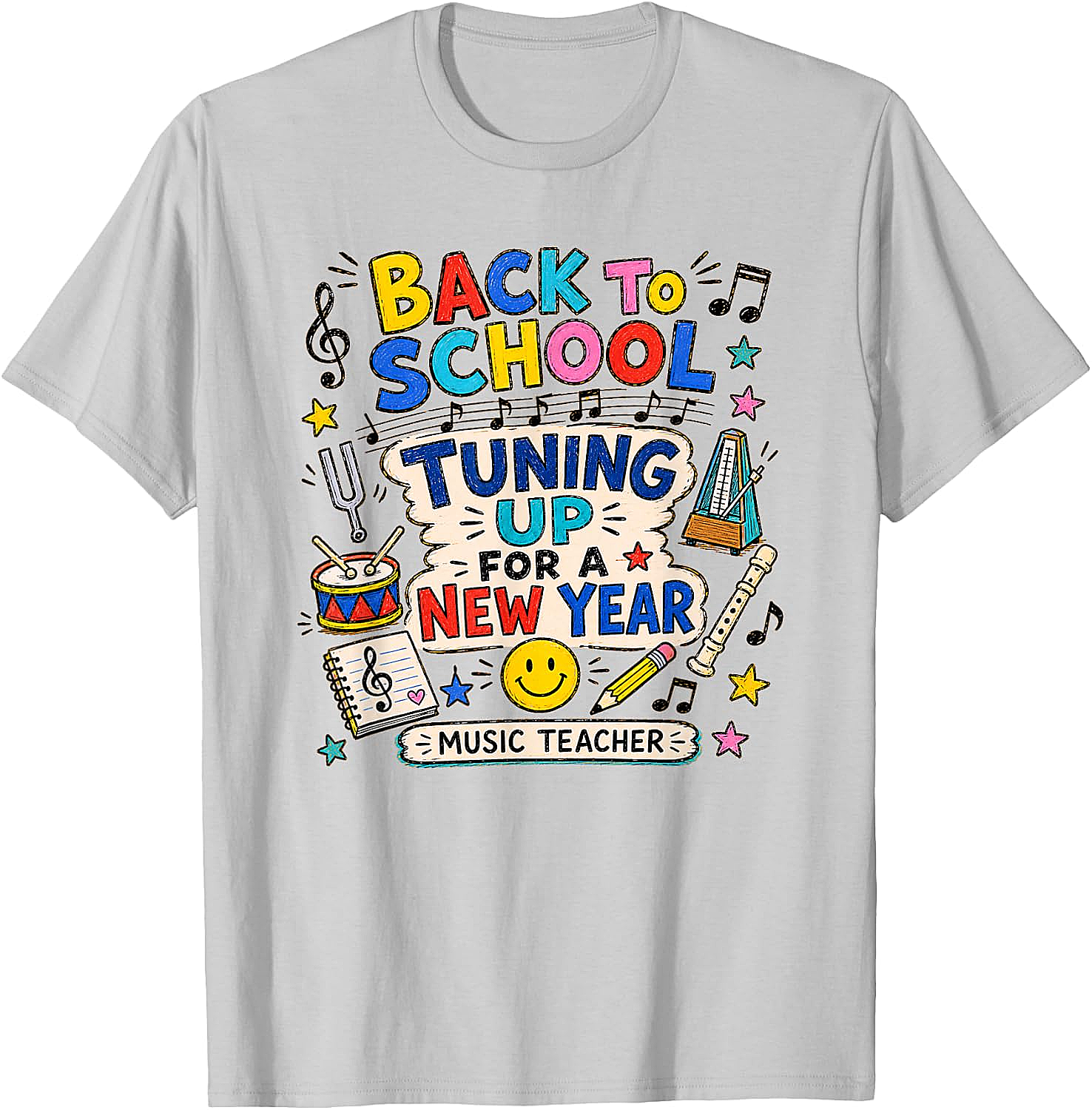  Back to School Music Teacher Tuning Up T-Shirt