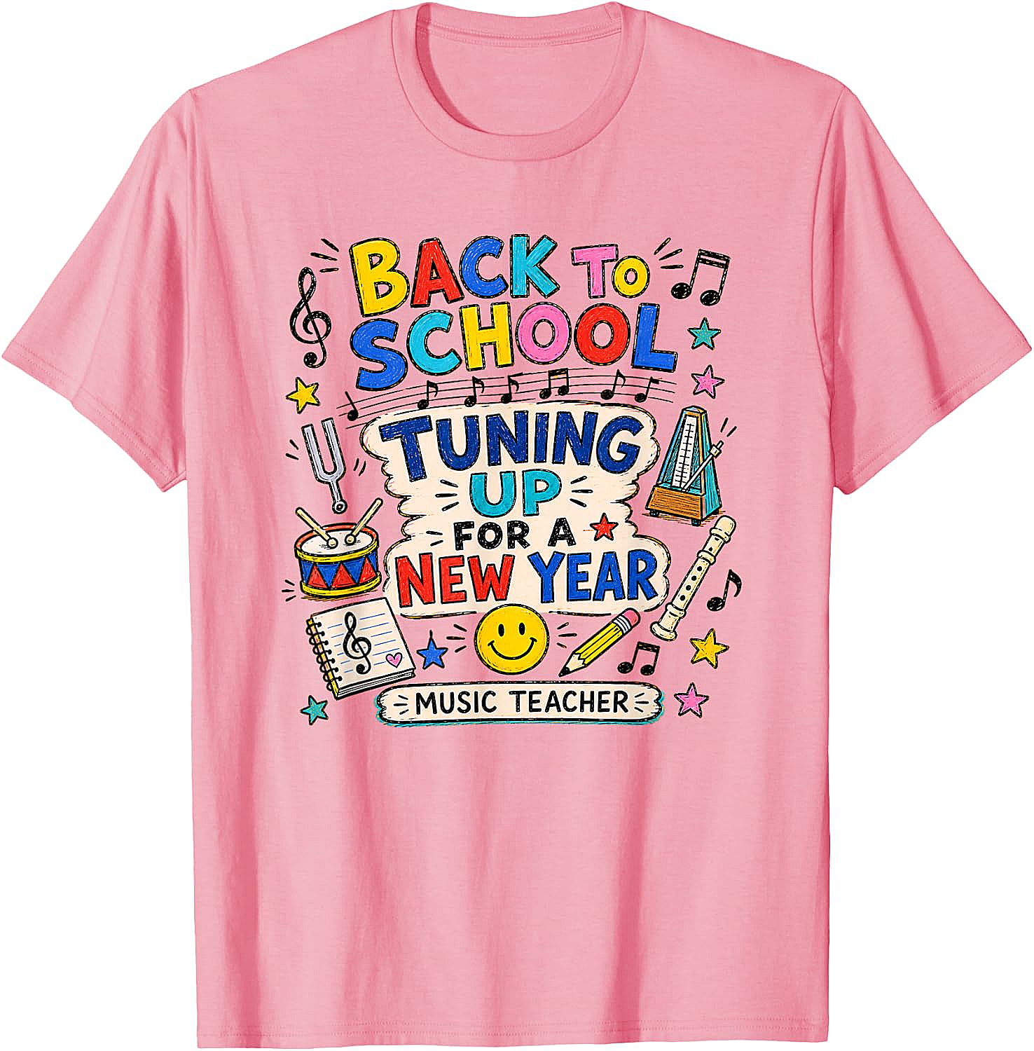  Back to School Music Teacher Tuning Up T-Shirt