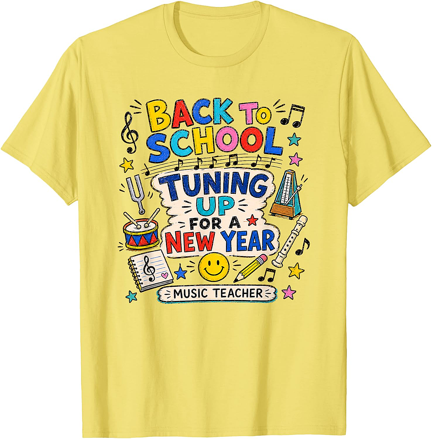  Back to School Music Teacher Tuning Up T-Shirt