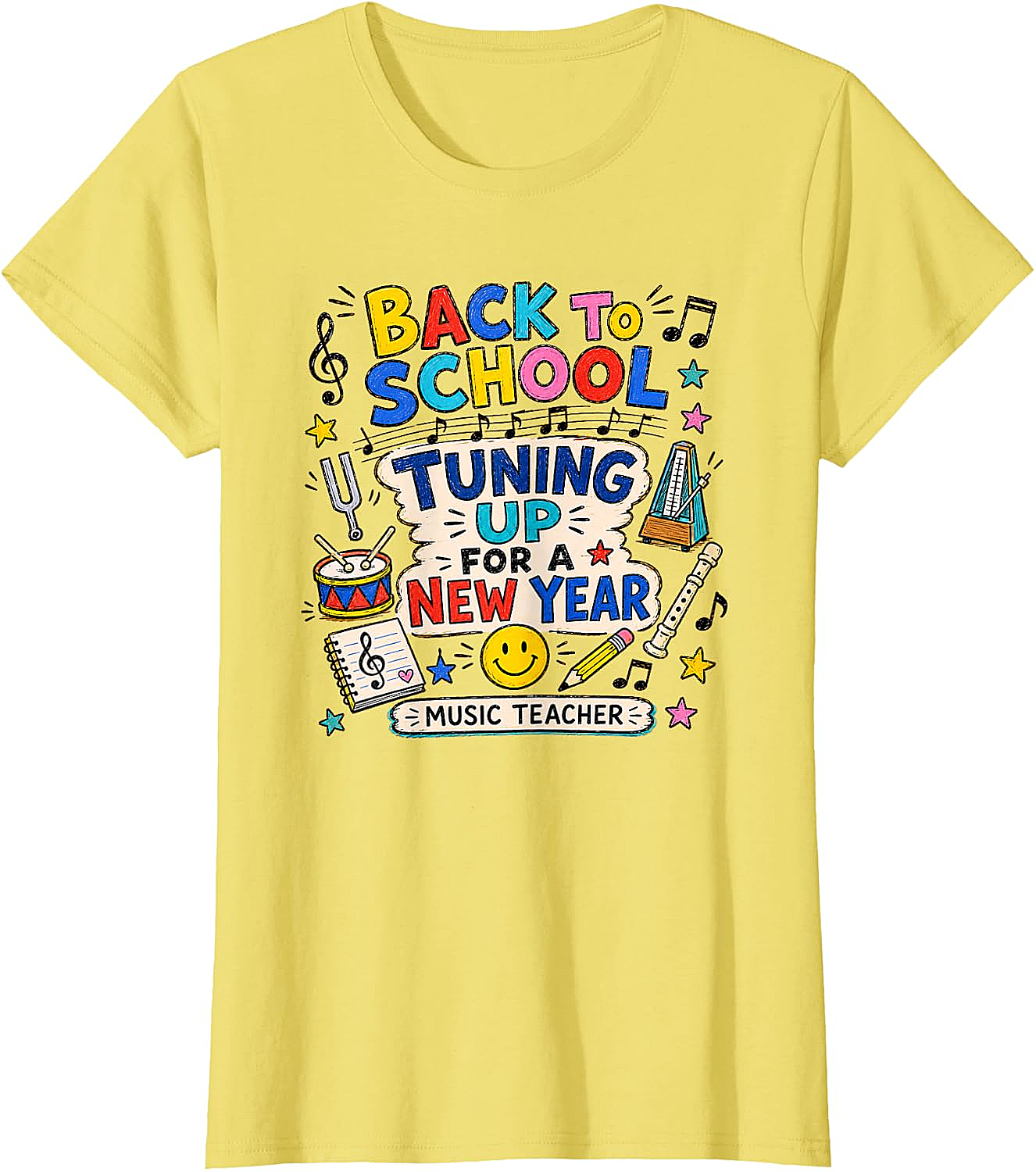  Back to School Music Teacher Tuning Up T-Shirt