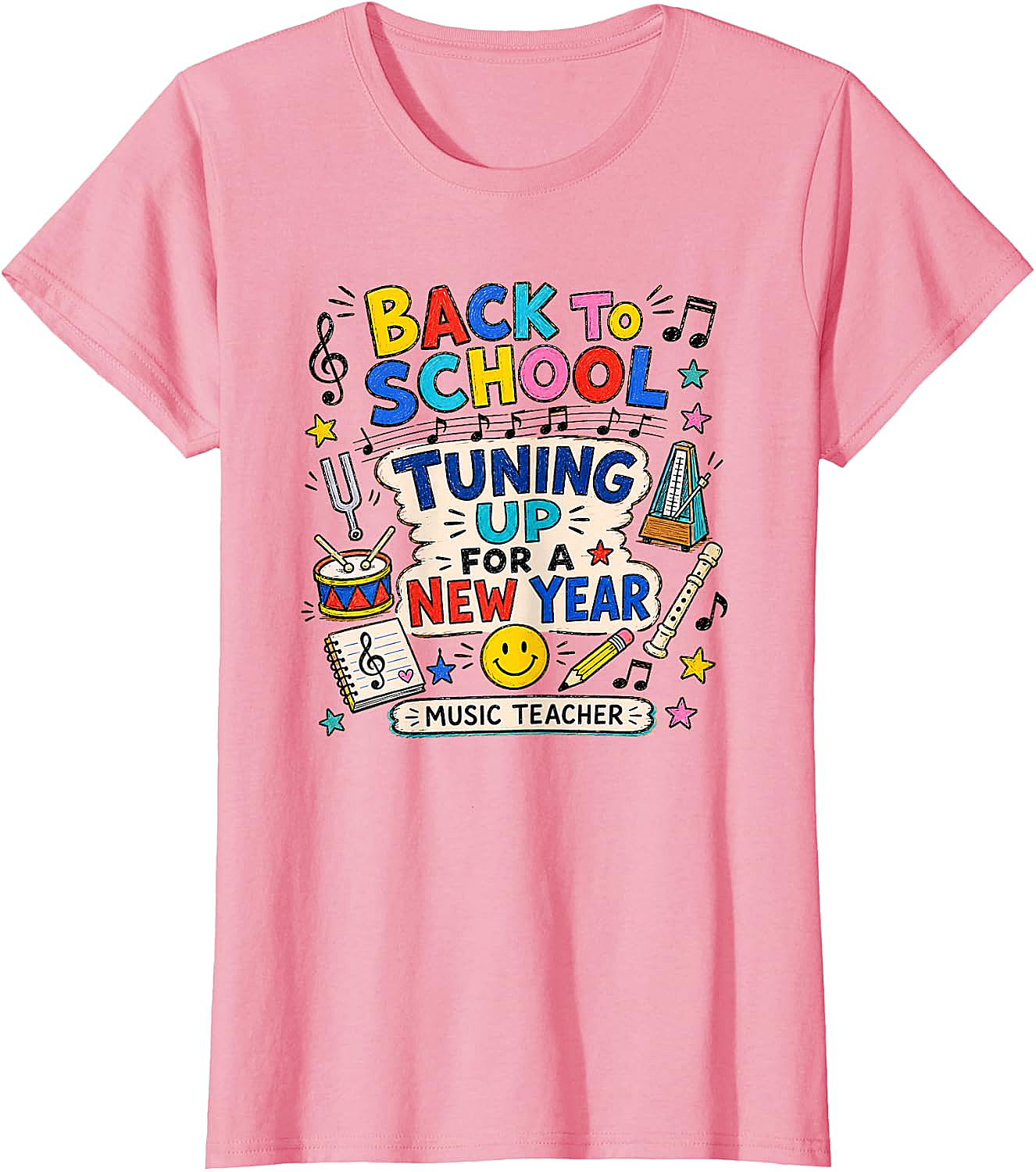  Back to School Music Teacher Tuning Up T-Shirt