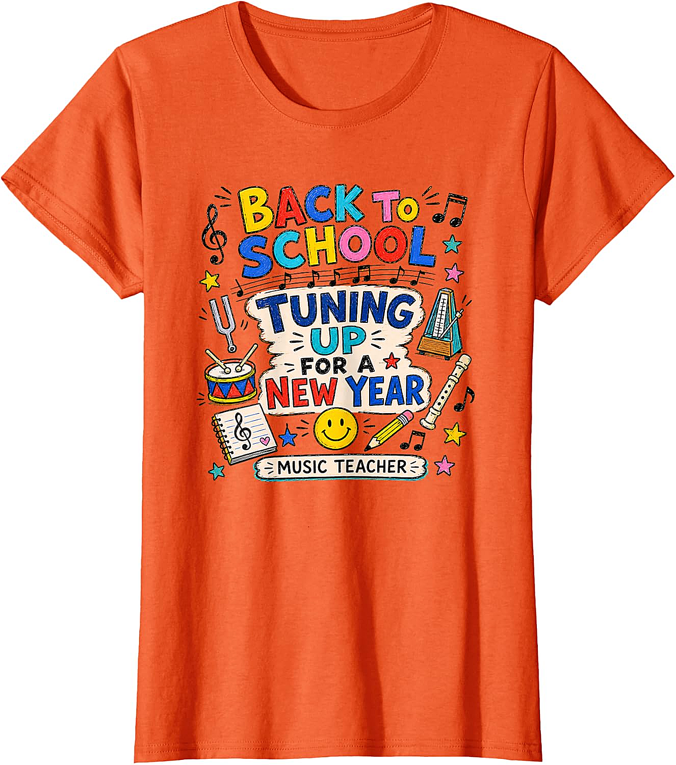  Back to School Music Teacher Tuning Up T-Shirt