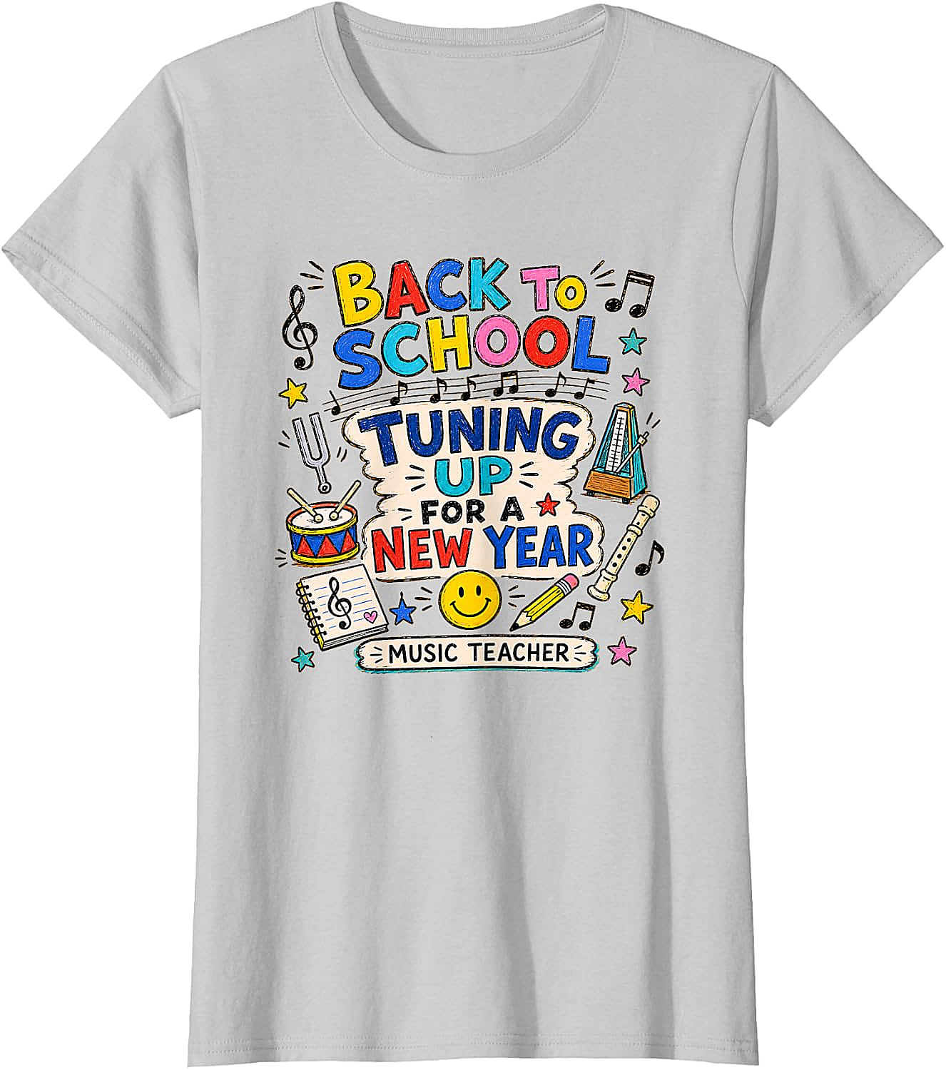  Back to School Music Teacher Tuning Up T-Shirt