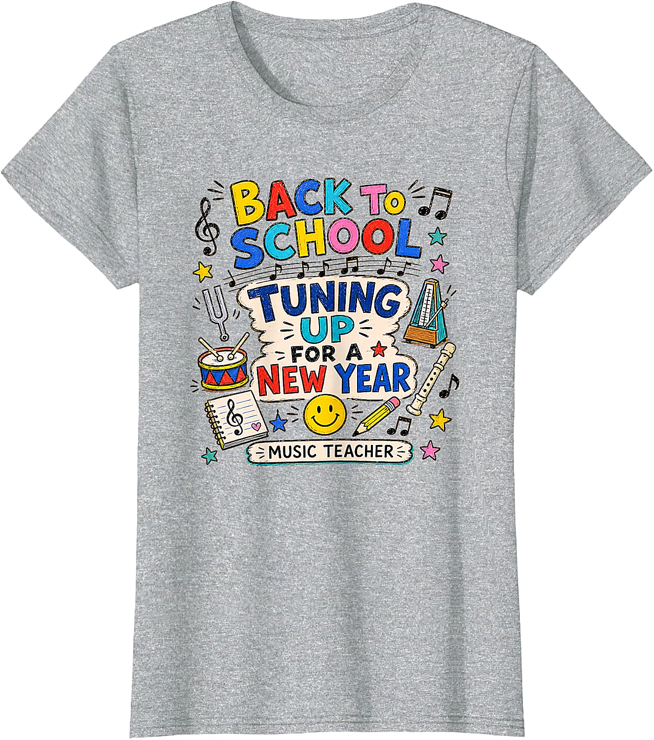  Back to School Music Teacher Tuning Up T-Shirt
