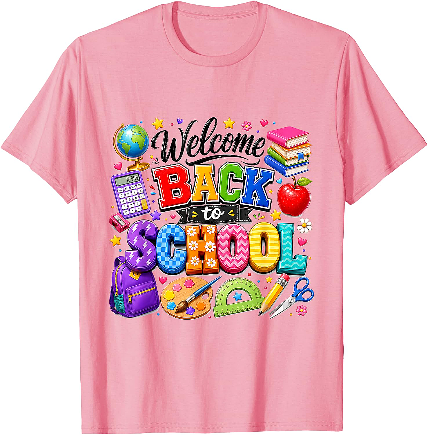 Cute Welcome Back to School Kindergarten Boys Girls T-Shirt
