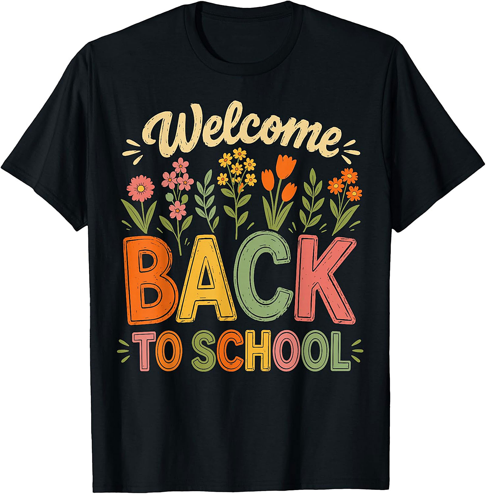 Welcome Back to School T-Shirt | Teacher Floral Tee