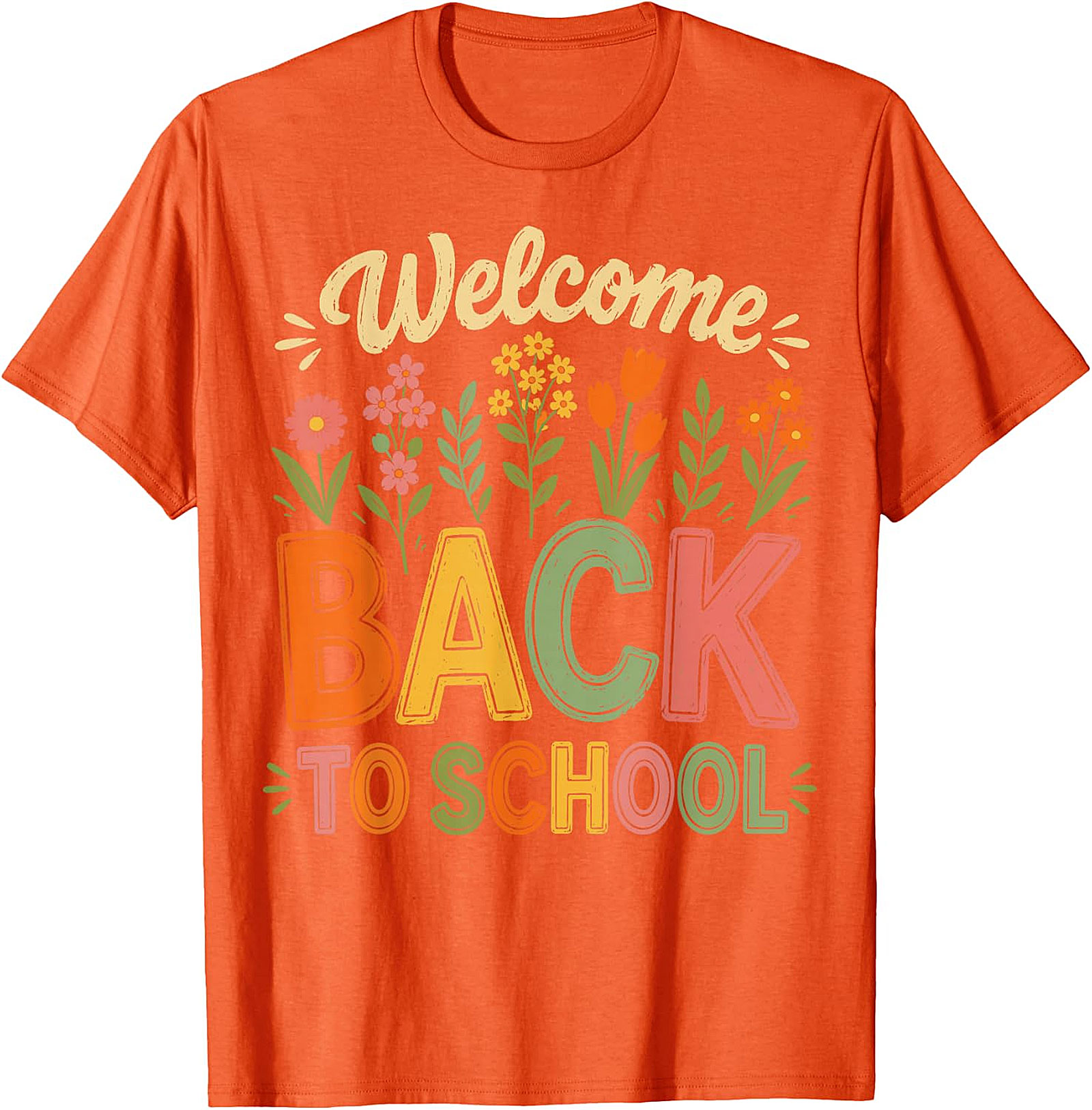 Welcome Back to School T-Shirt | Teacher Floral Tee