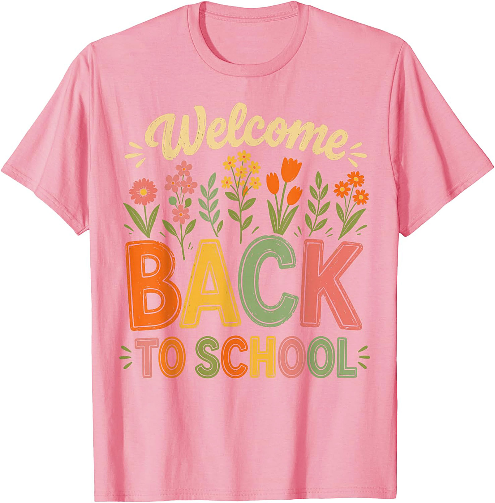 Welcome Back to School T-Shirt | Teacher Floral Tee