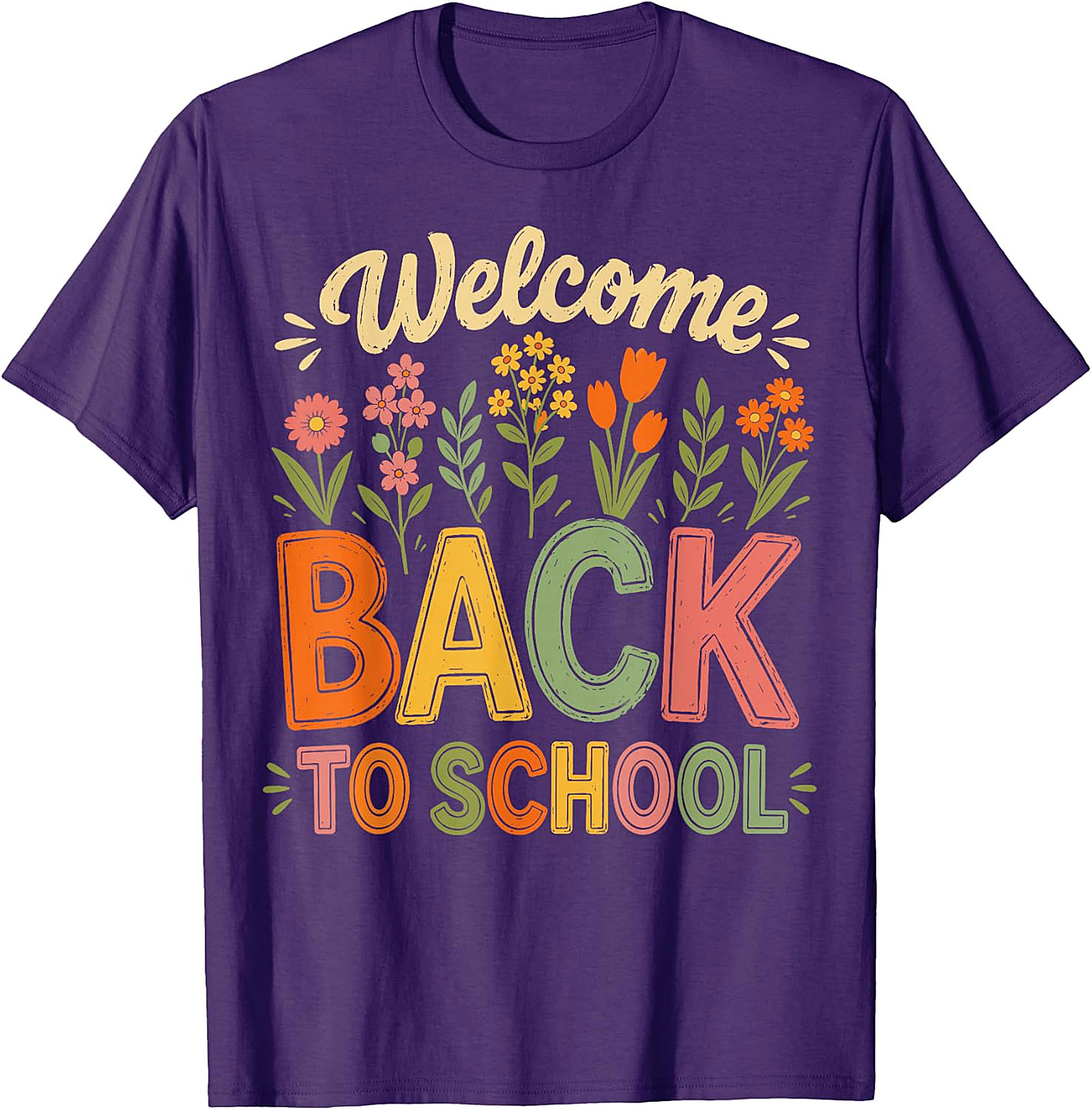 Welcome Back to School T-Shirt | Teacher Floral Tee