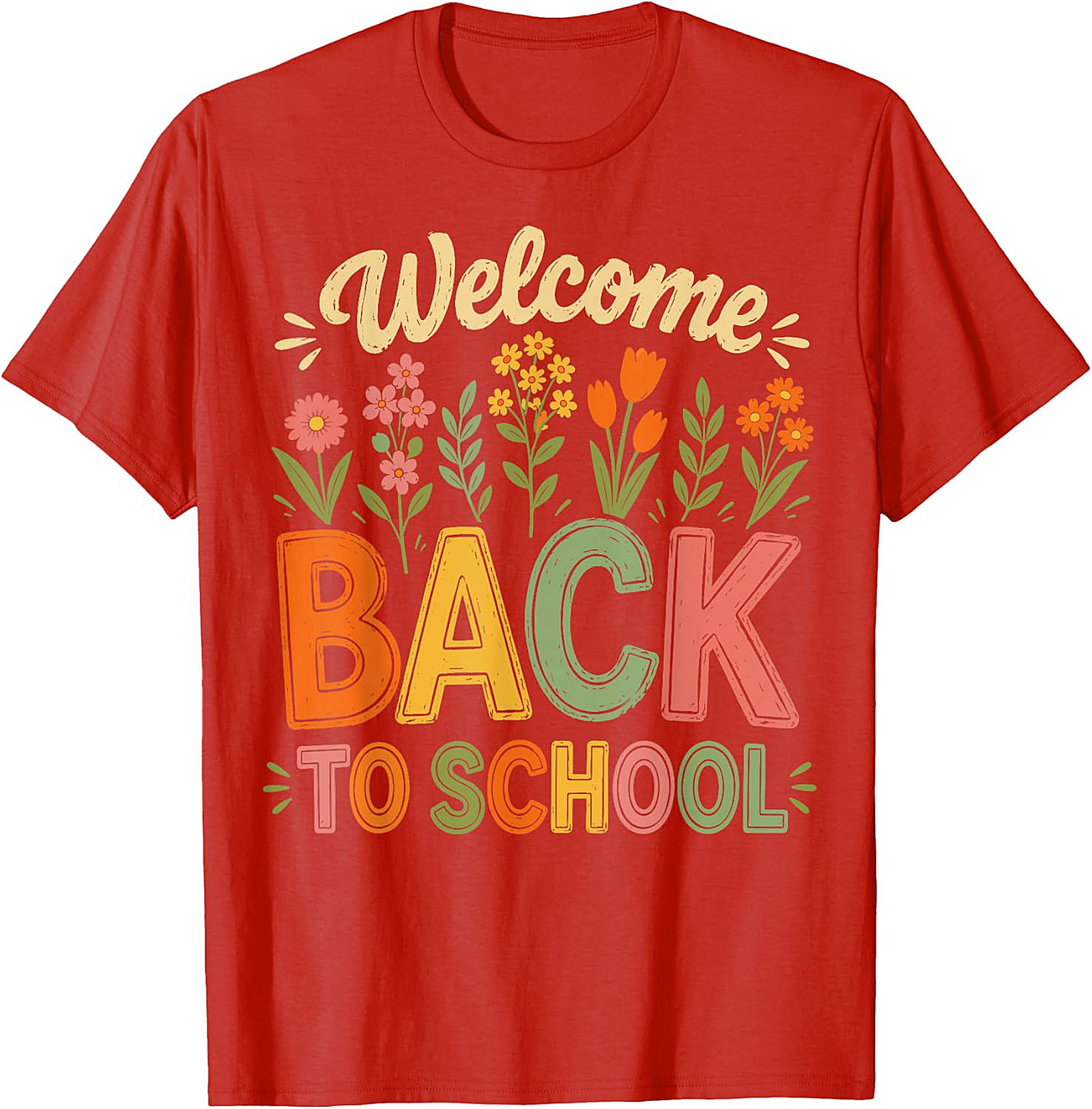 Welcome Back to School T-Shirt | Teacher Floral Tee