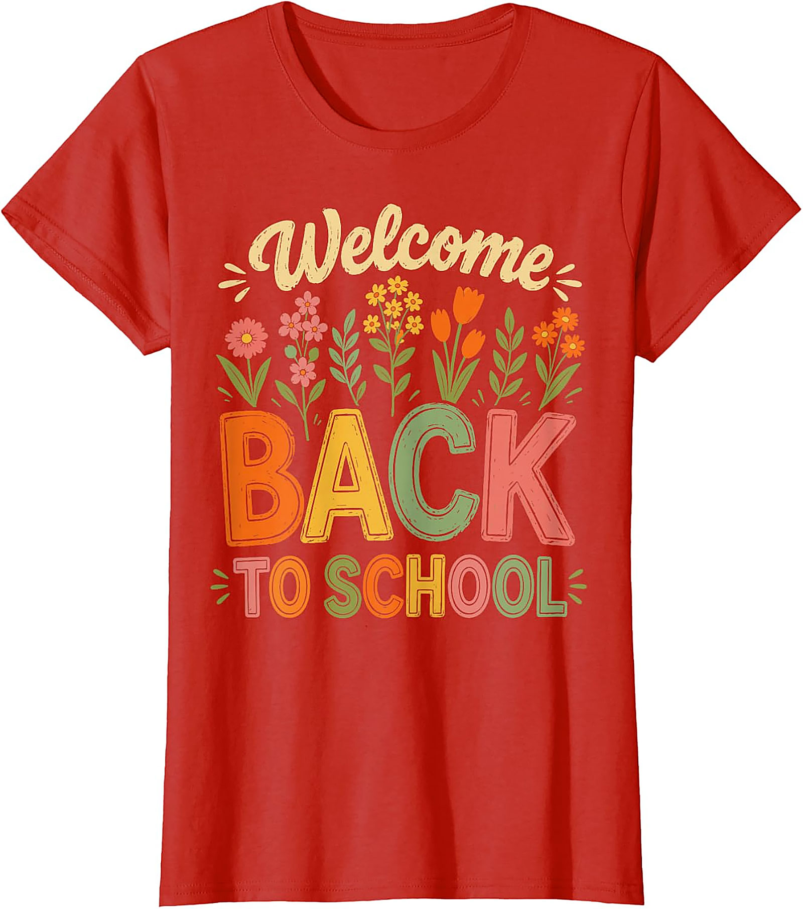 Welcome Back to School T-Shirt | Teacher Floral Tee