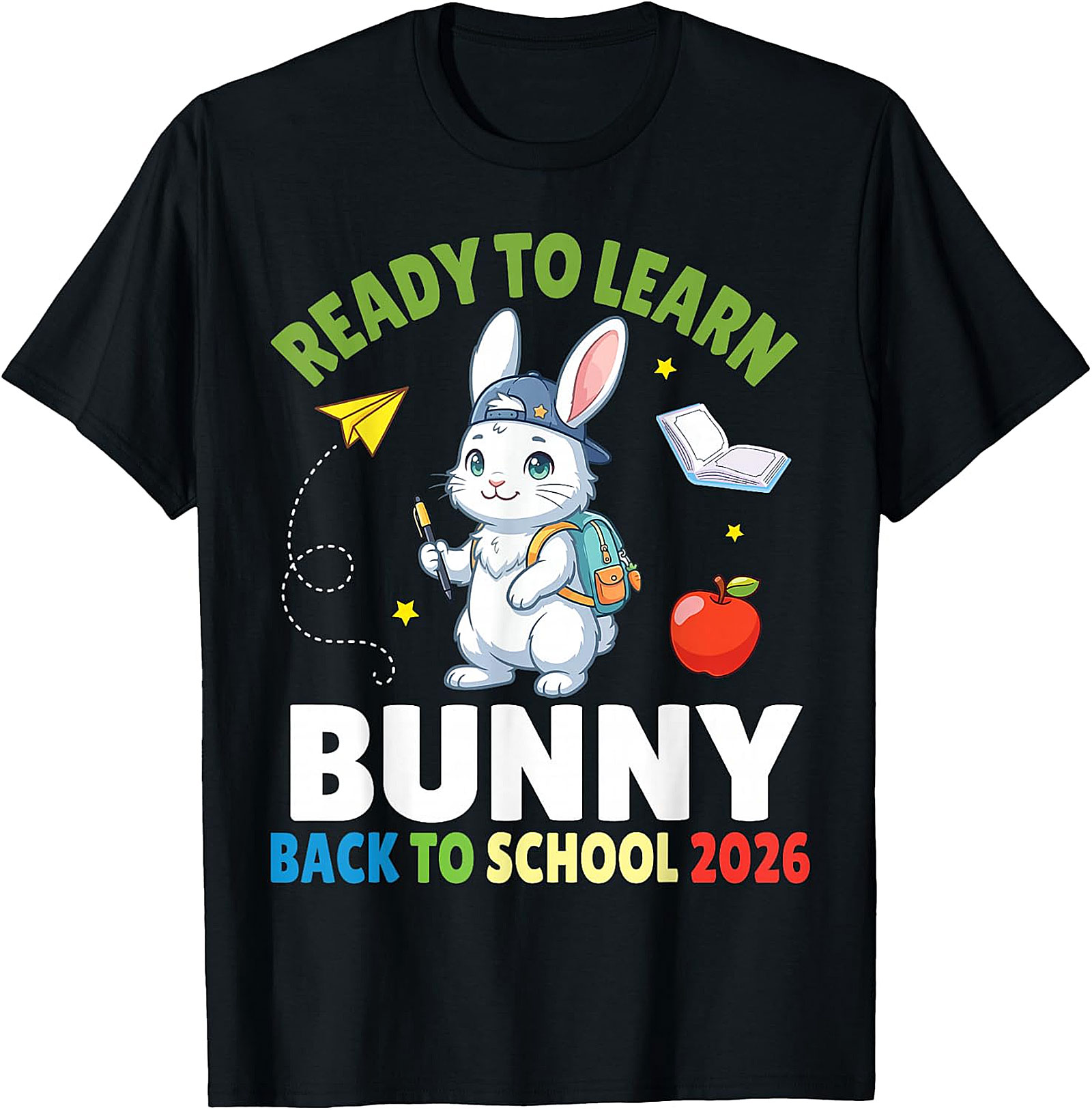 Bunny Back to School 2026 T-Shirt | Cute Student Tee
