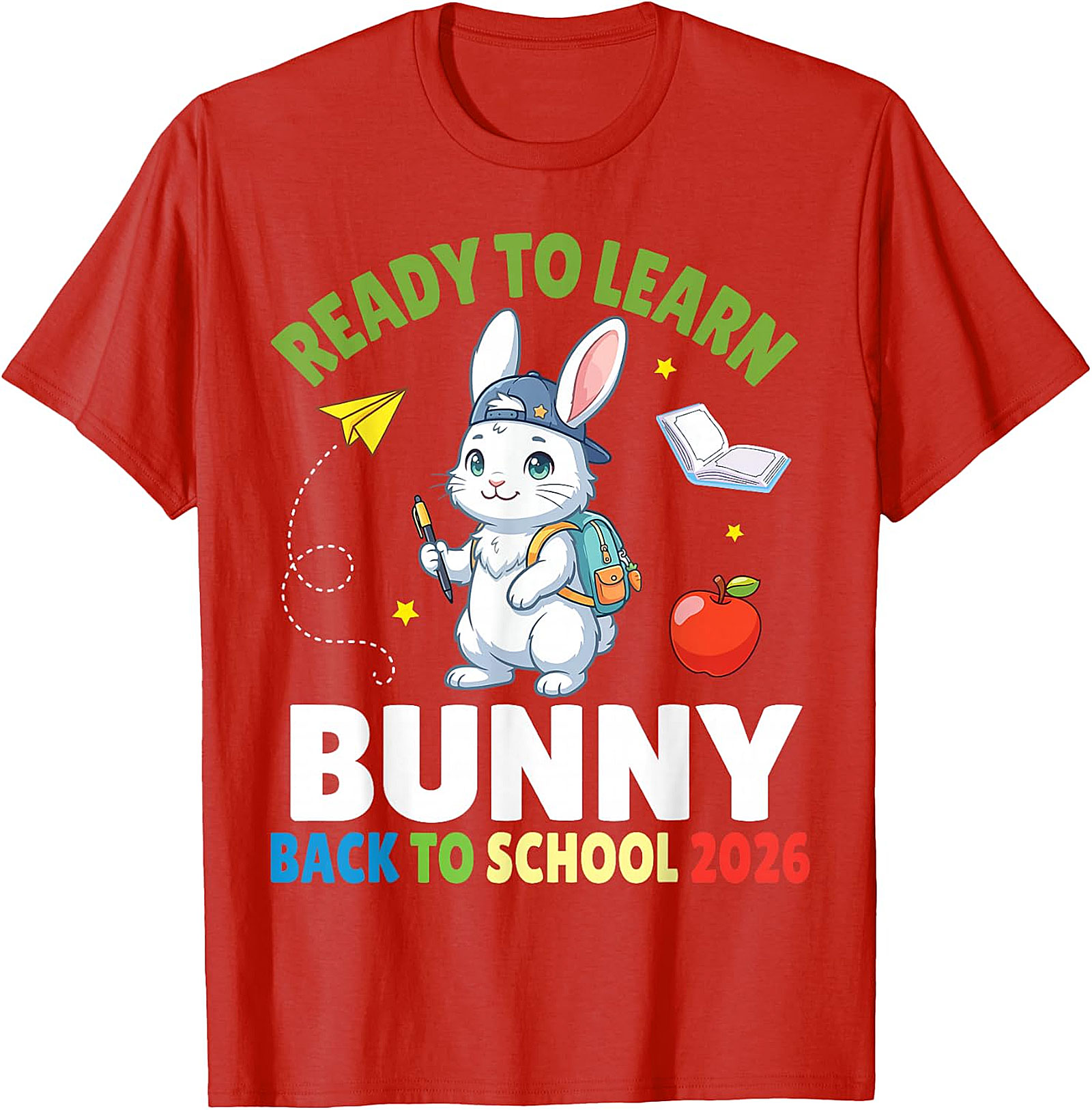 Bunny Back to School 2026 T-Shirt | Cute Student Tee