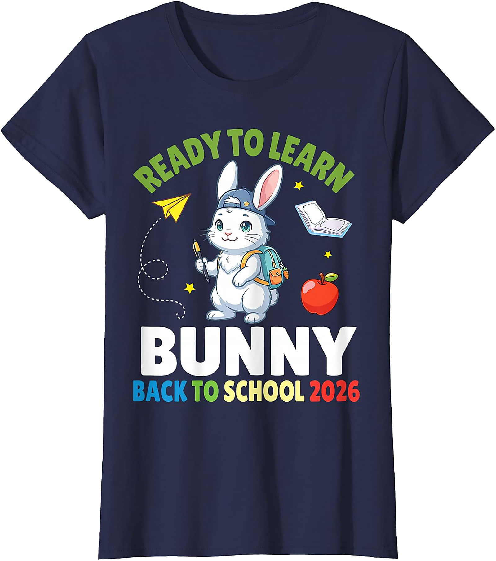 Bunny Back to School 2026 T-Shirt | Cute Student Tee