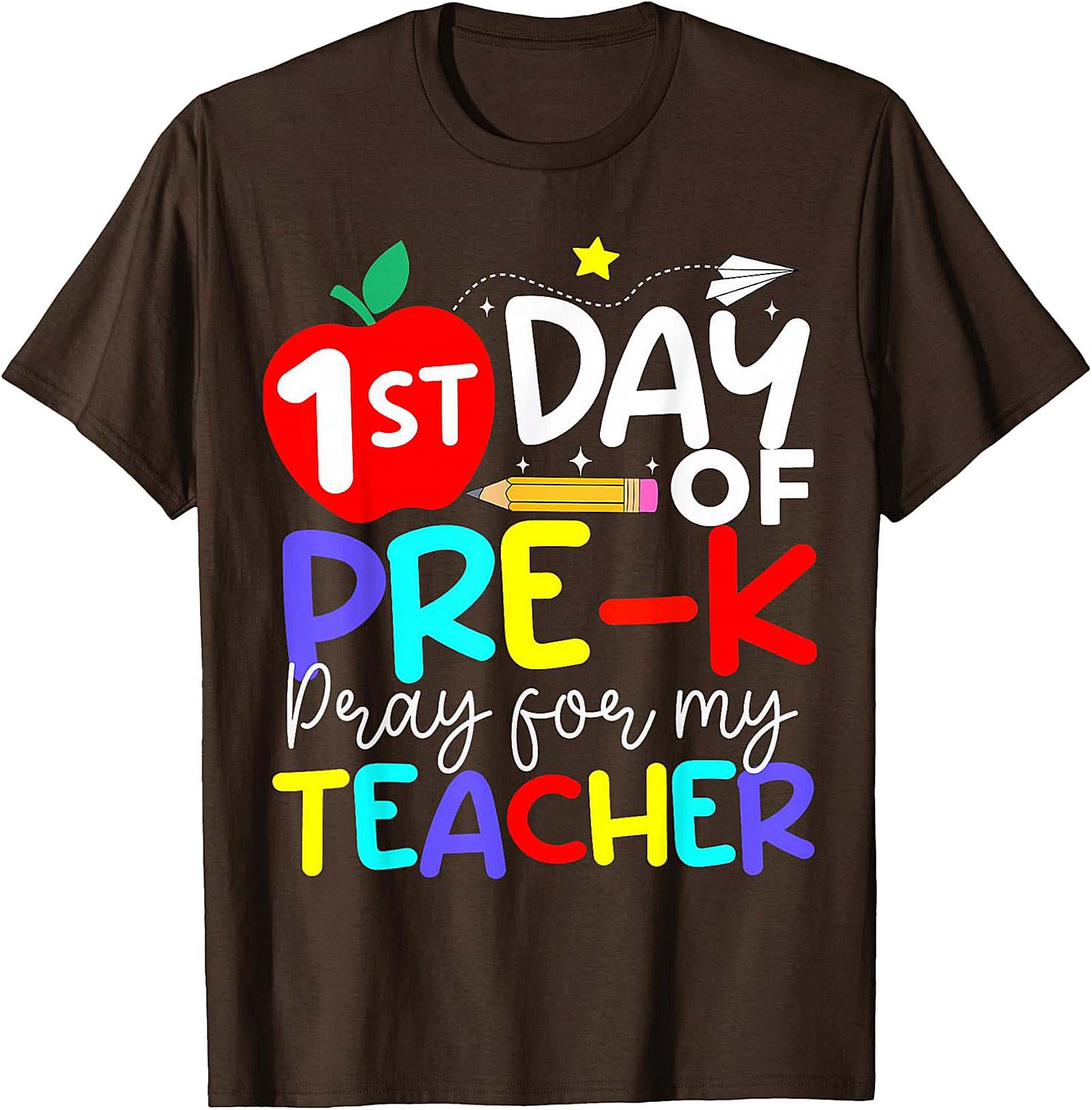 1st Day of Pre K Pray for My Teacher T Shirt | Back to School