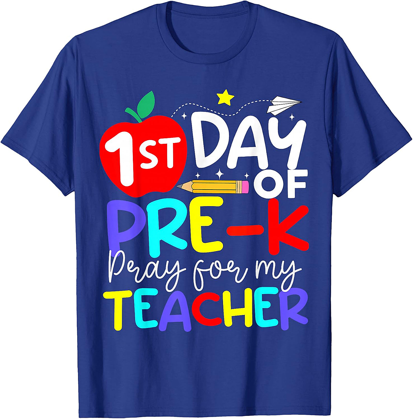 1st Day of Pre K Pray for My Teacher T Shirt | Back to School