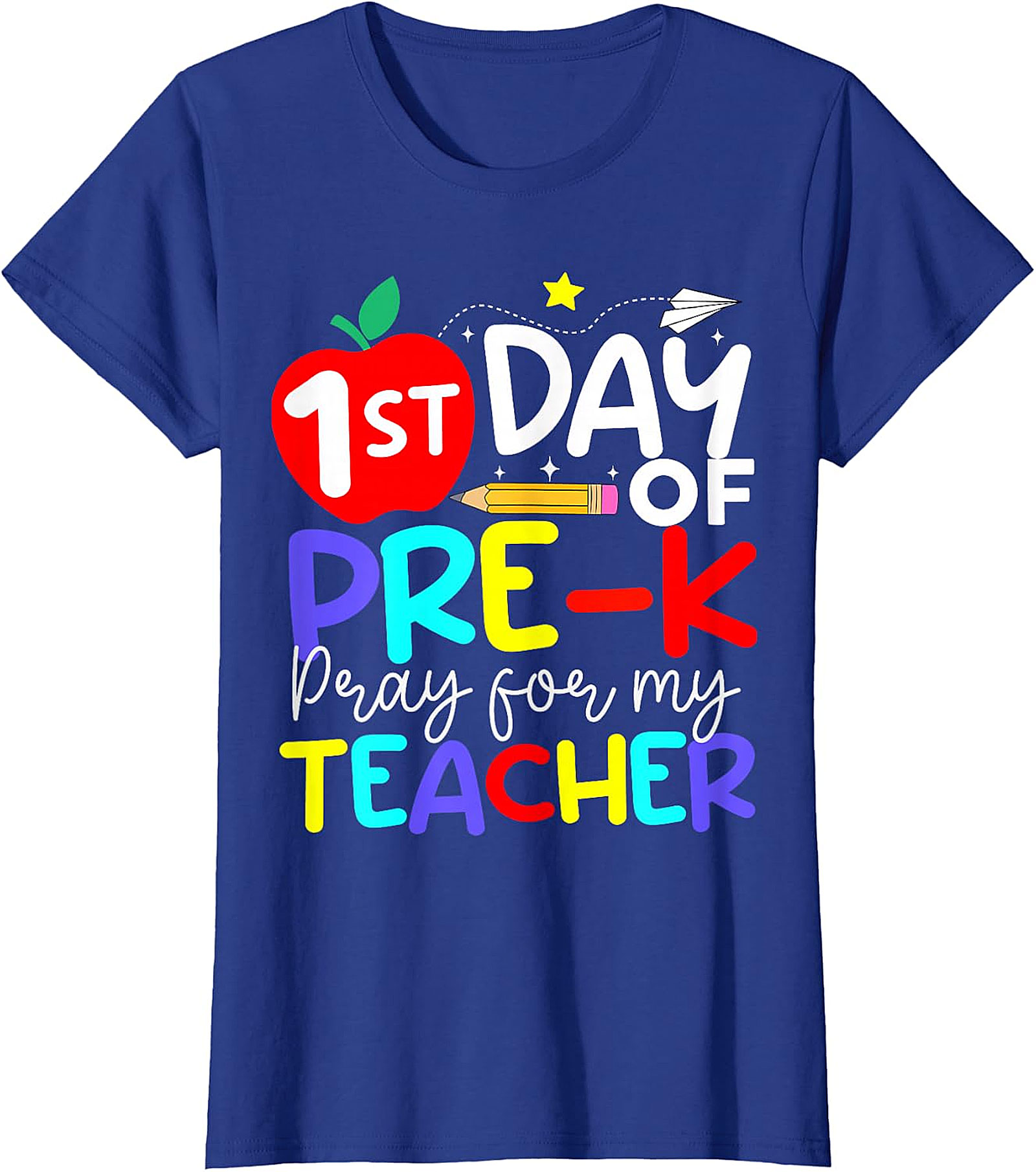 1st Day of Pre K Pray for My Teacher T Shirt | Back to School