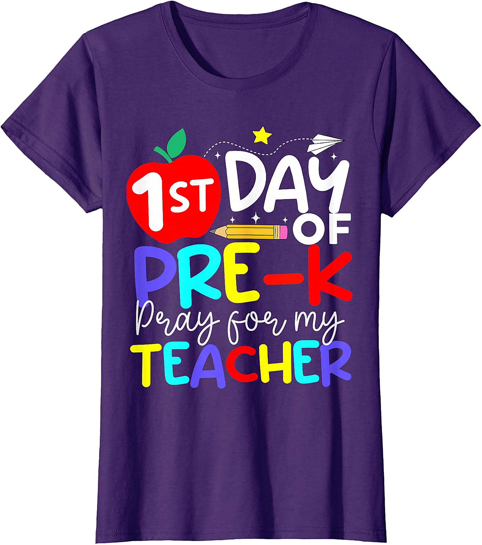1st Day of Pre K Pray for My Teacher T Shirt | Back to School