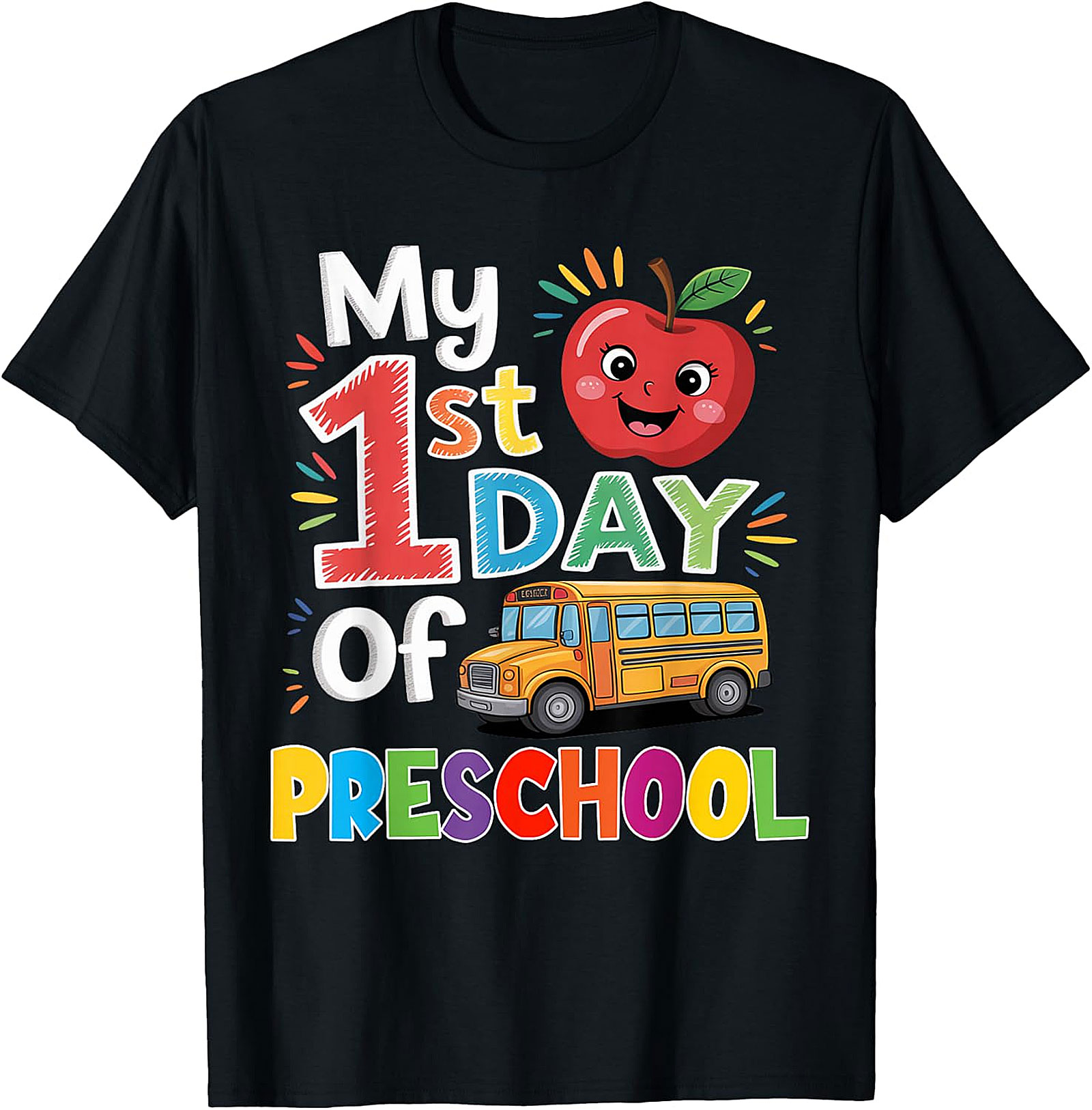 My 1st Day of Preschool T Shirt | Back to School Keepsake