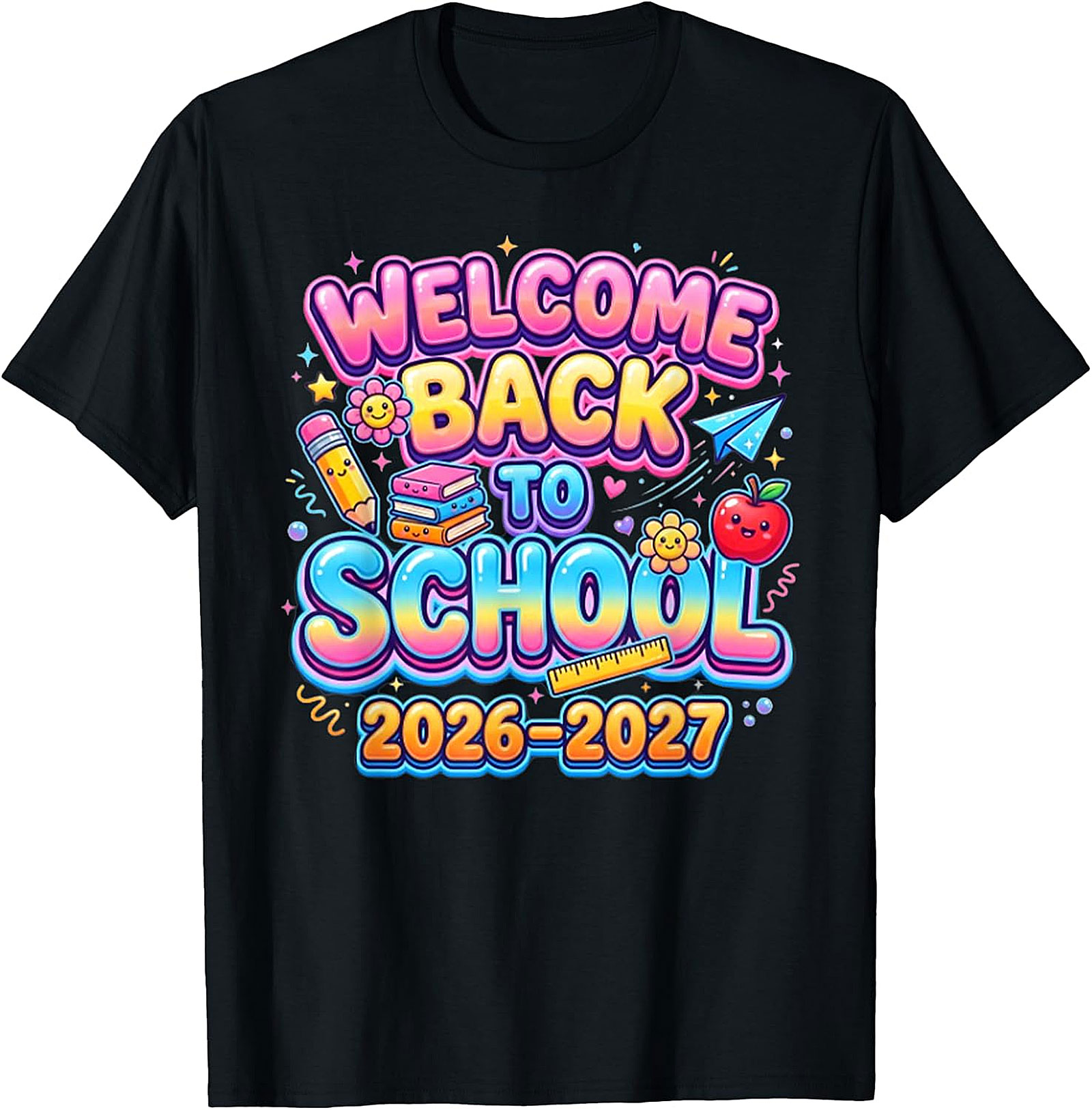 Welcome Back to School 2026-2027 T-Shirt | Kids & Teacher Tee