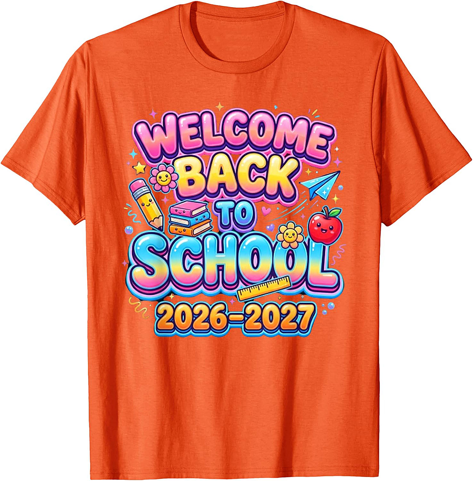 Welcome Back to School 2026-2027 T-Shirt | Kids & Teacher Tee