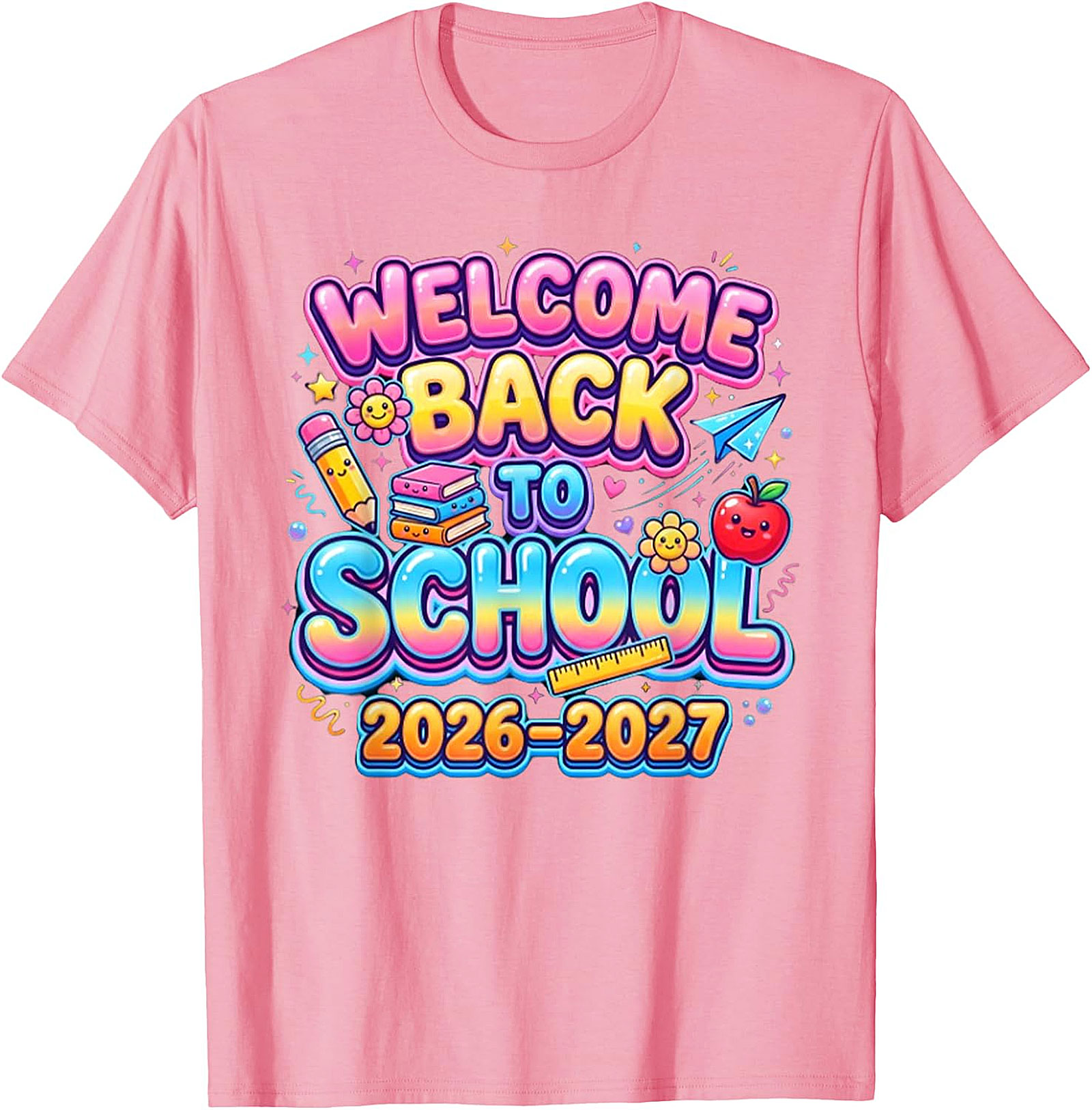 Welcome Back to School 2026-2027 T-Shirt | Kids & Teacher Tee