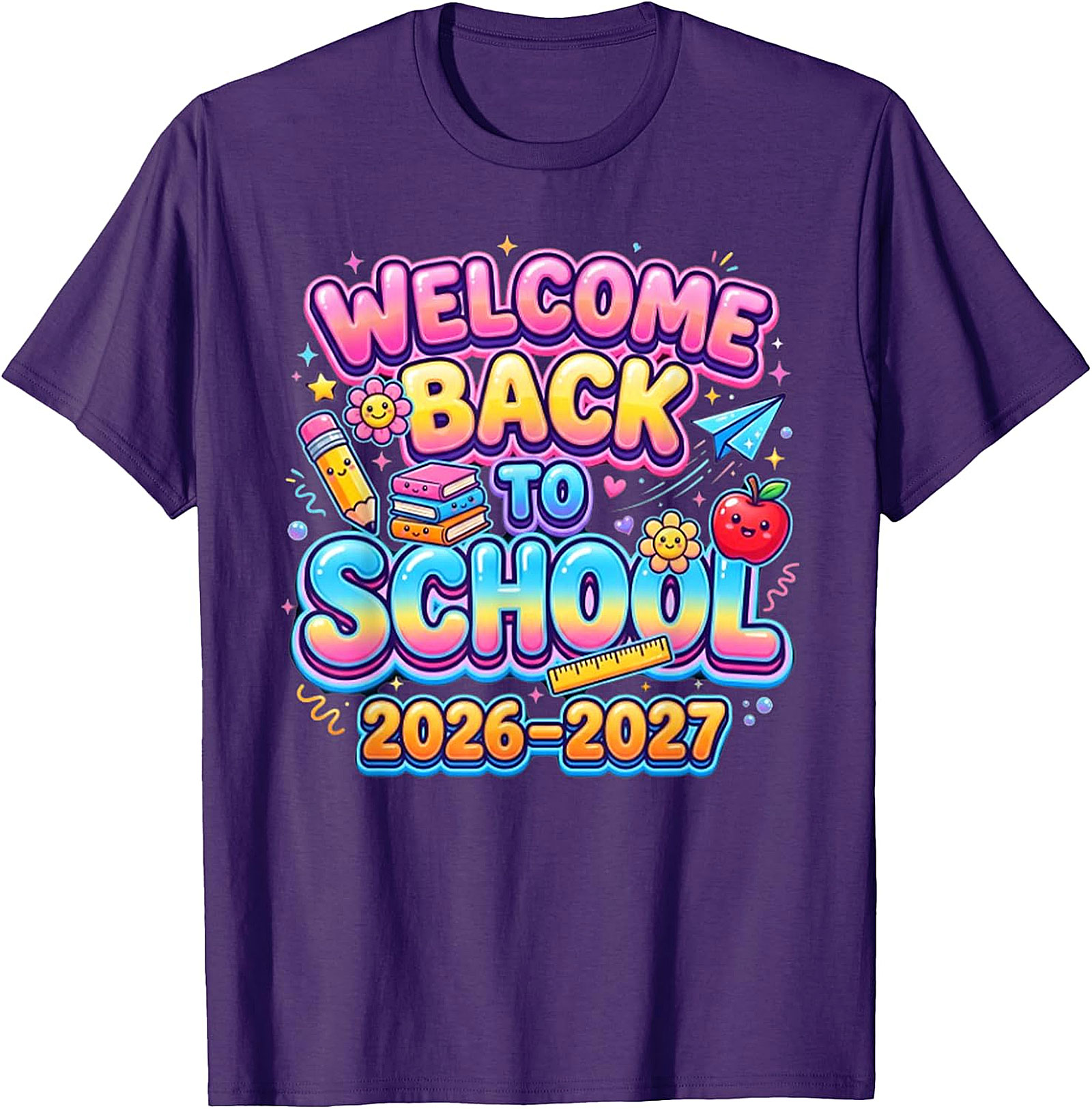 Welcome Back to School 2026-2027 T-Shirt | Kids & Teacher Tee