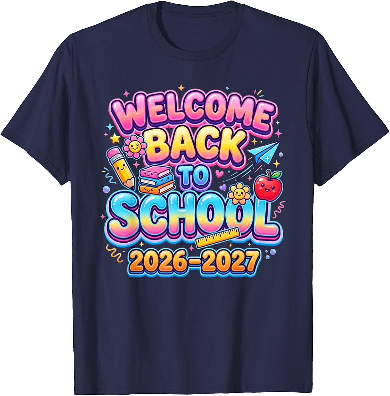 Welcome Back to School 2026-2027 T-Shirt | Kids & Teacher Tee