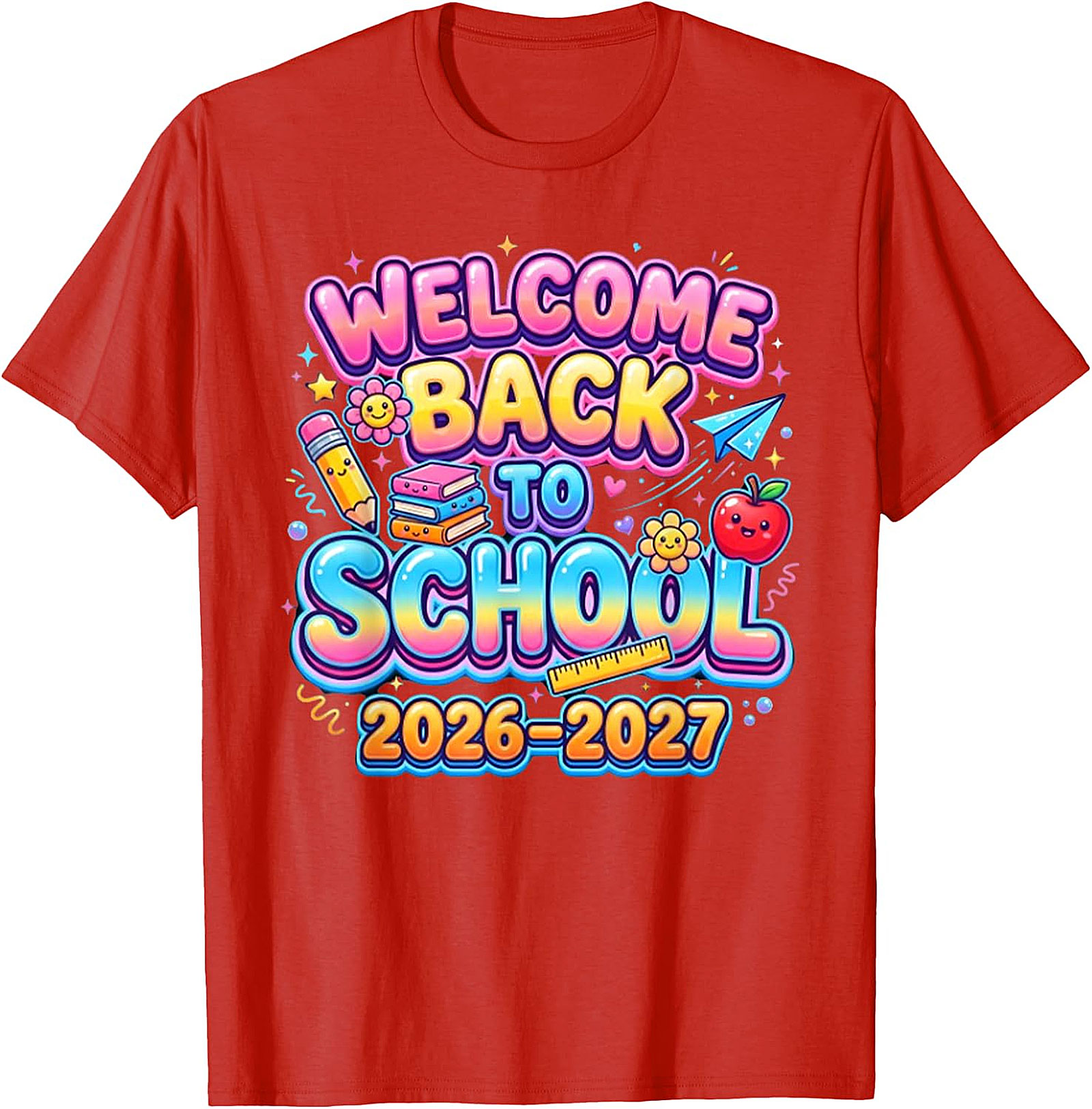Welcome Back to School 2026-2027 T-Shirt | Kids & Teacher Tee