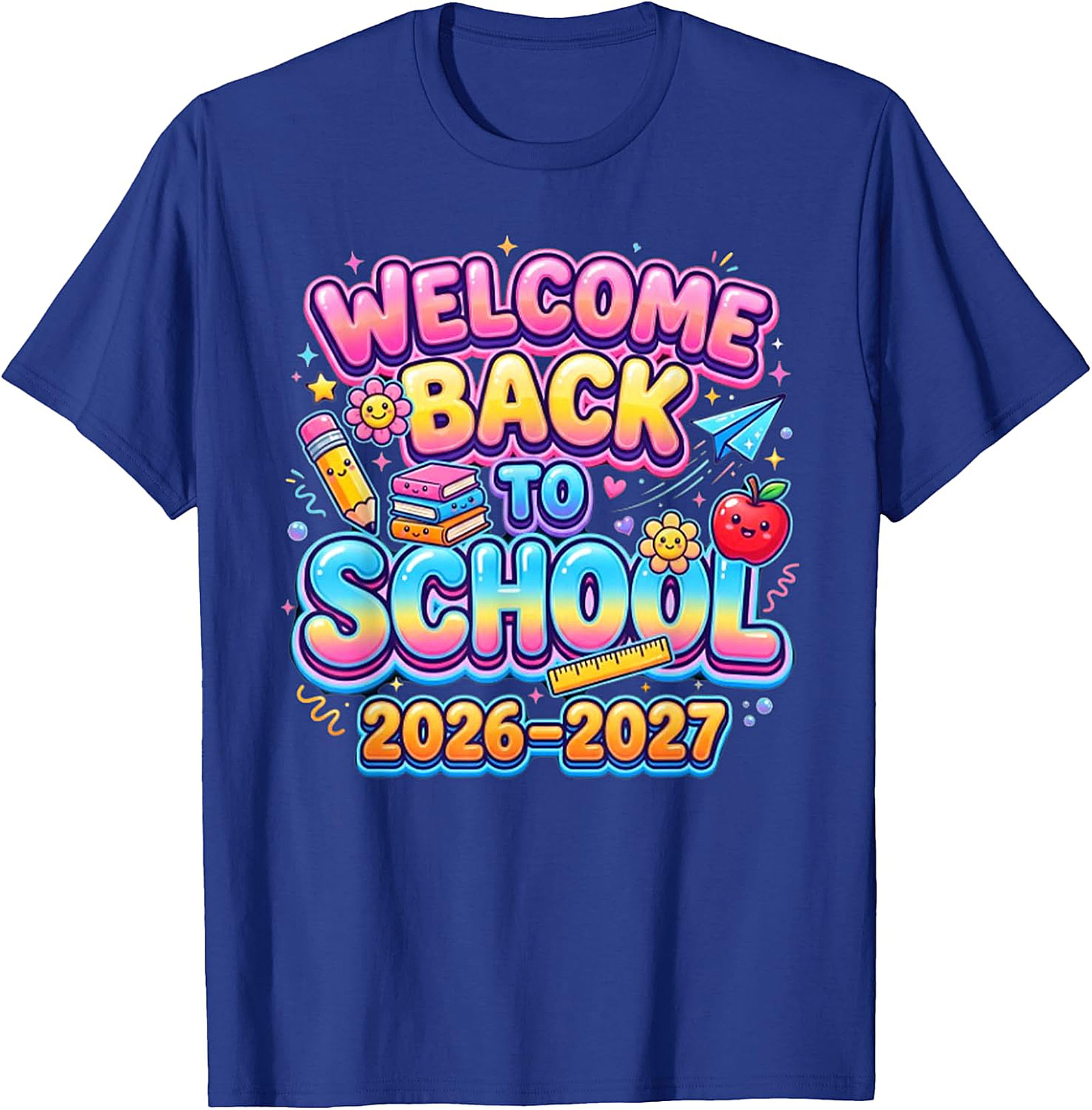 Welcome Back to School 2026-2027 T-Shirt | Kids & Teacher Tee
