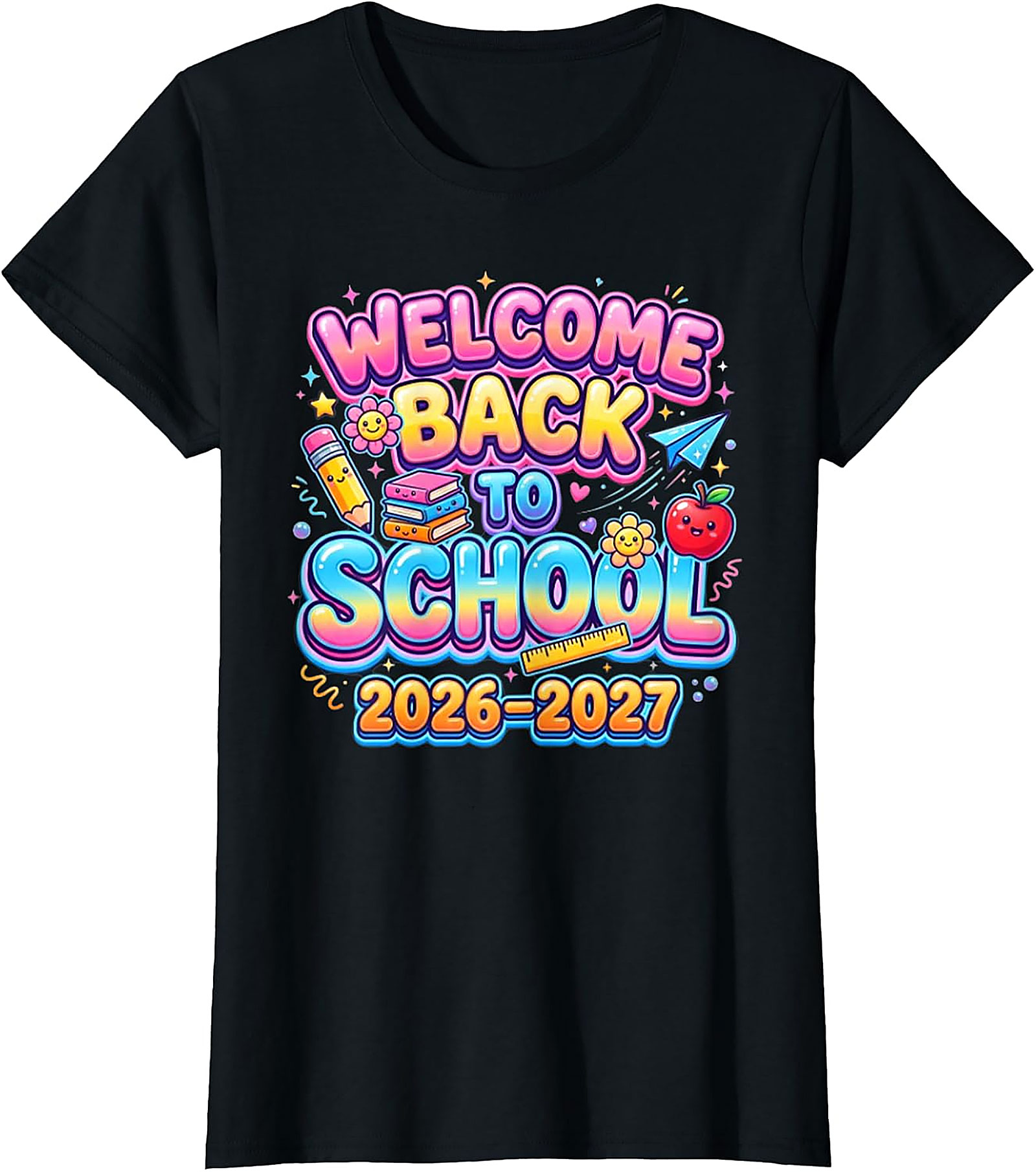 Welcome Back to School 2026-2027 T-Shirt | Kids & Teacher Tee