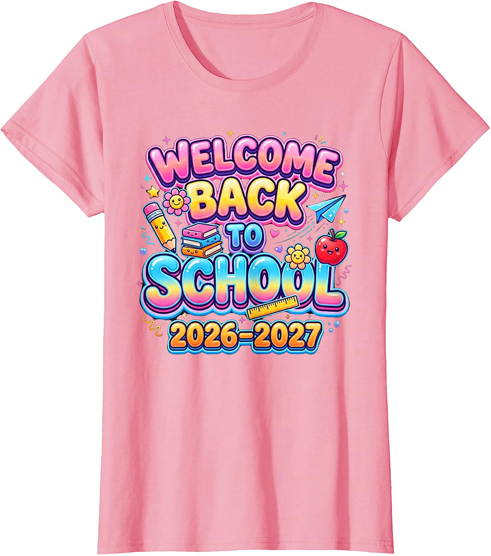 Welcome Back to School 2026-2027 T-Shirt | Kids & Teacher Tee