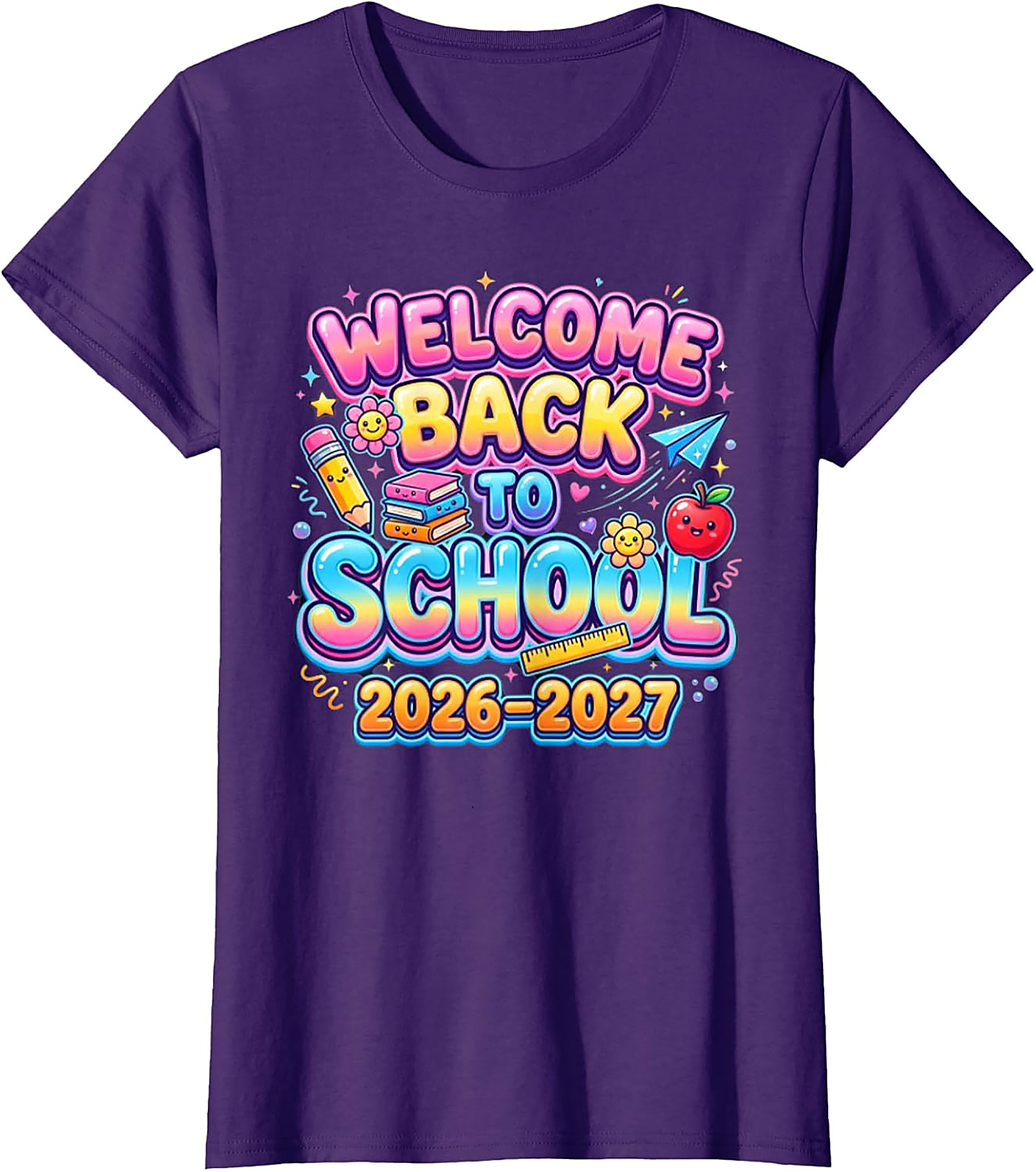 Welcome Back to School 2026-2027 T-Shirt | Kids & Teacher Tee