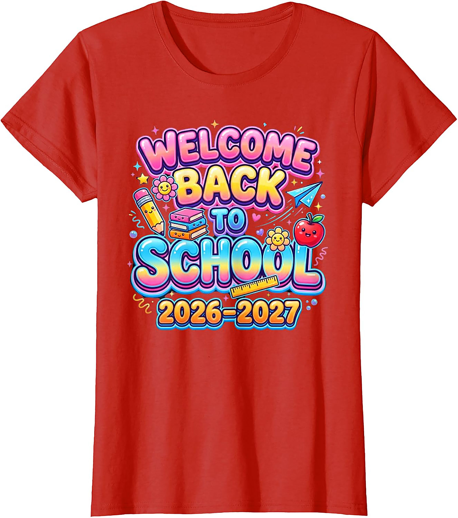Welcome Back to School 2026-2027 T-Shirt | Kids & Teacher Tee