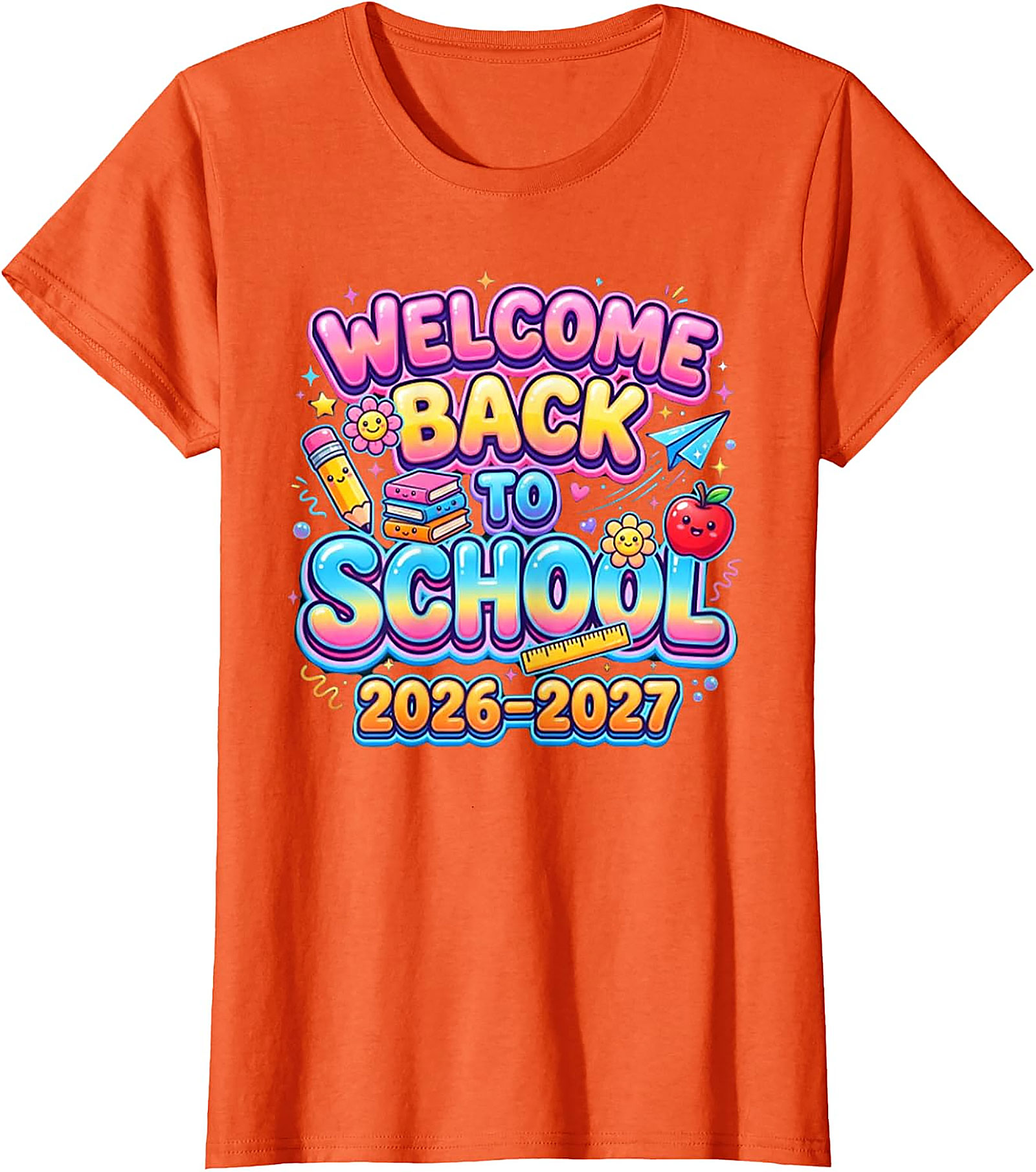 Welcome Back to School 2026-2027 T-Shirt | Kids & Teacher Tee