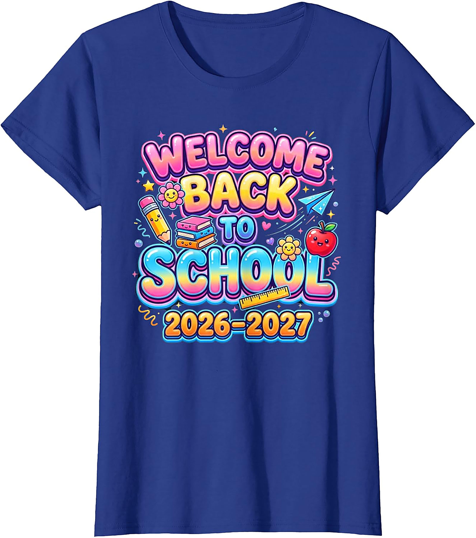 Welcome Back to School 2026-2027 T-Shirt | Kids & Teacher Tee