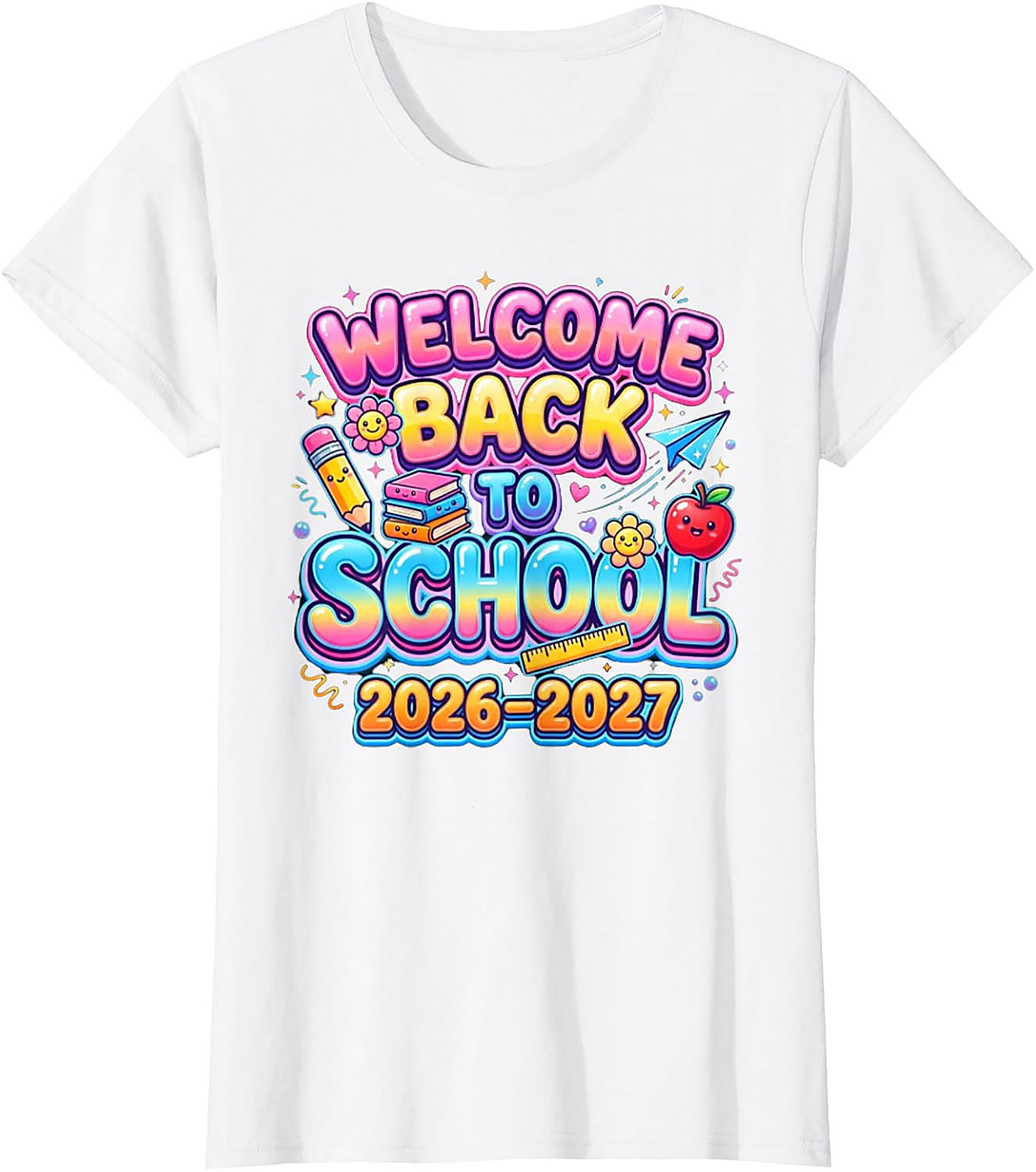 Welcome Back to School 2026-2027 T-Shirt | Kids & Teacher Tee