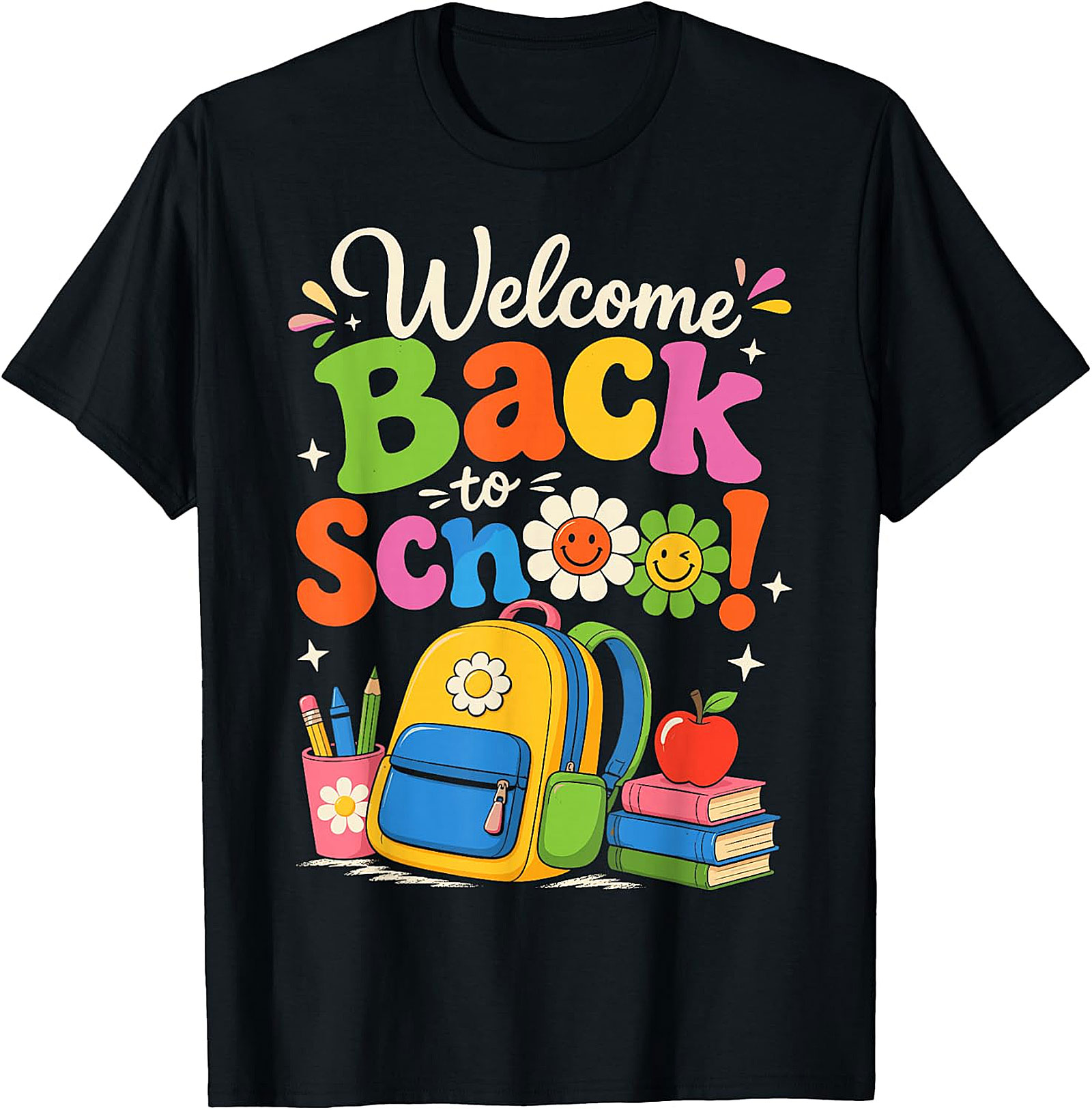 Back to School T-Shirt | Groovy Welcome Back Tee